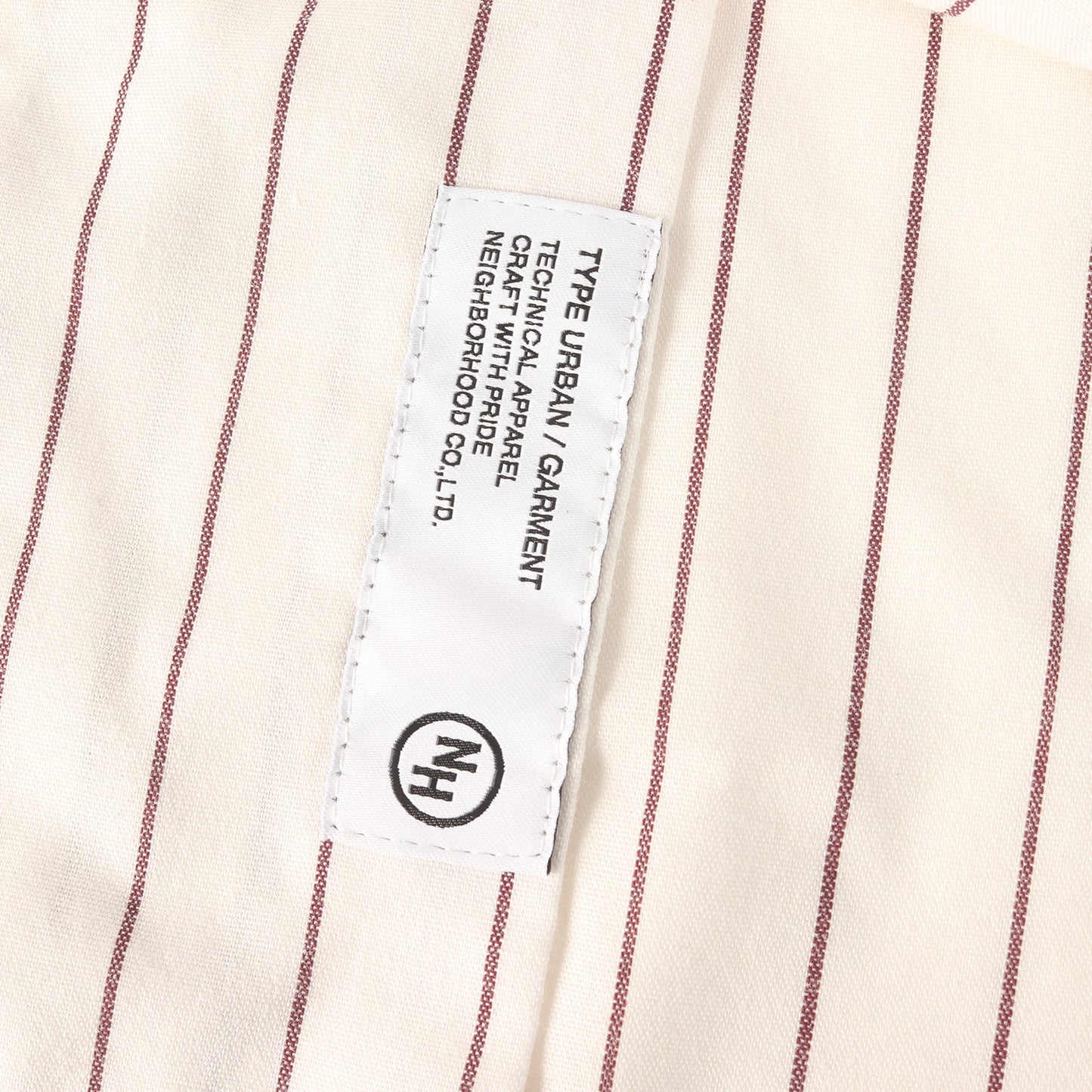 23SS ワッペン付き オープンカラー ストライプ ワーク 半袖 シャツ(STRIPE WORK SHIRT SS)