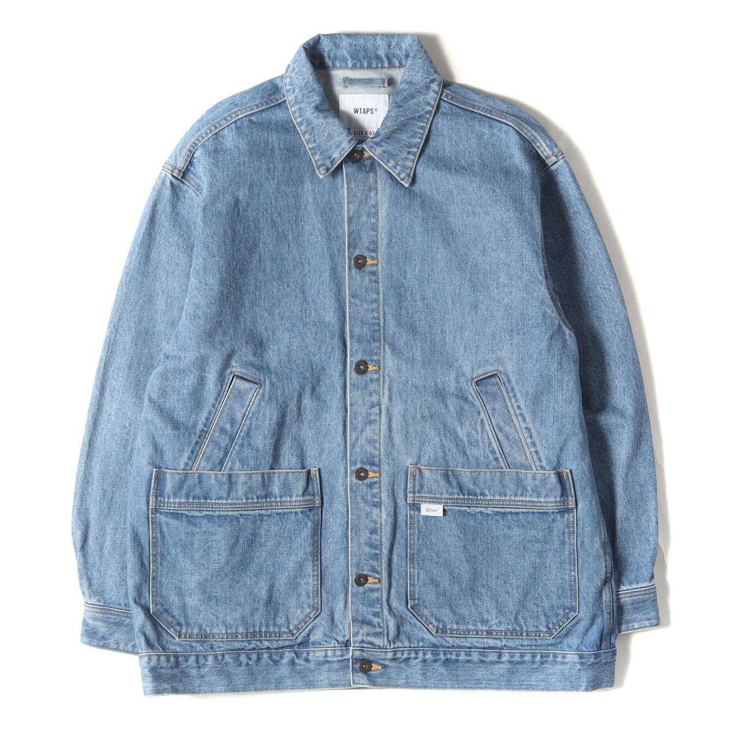 23AW ストーンバイオブリーチ加工 ワーク デニムジャケット(DADDY 