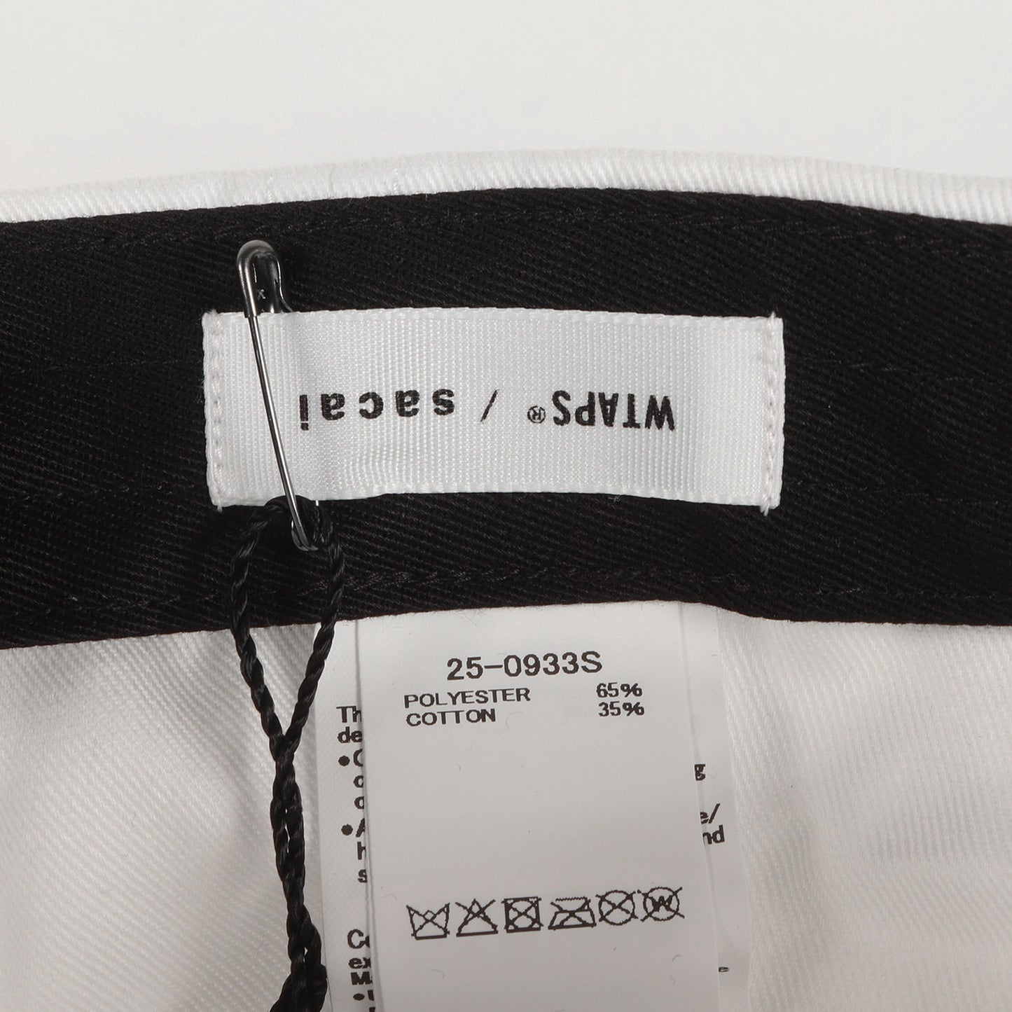 24AW ×Sacai ロゴ刺繍 ツイル 6パネルキャップ(Cotton Twill Cap)