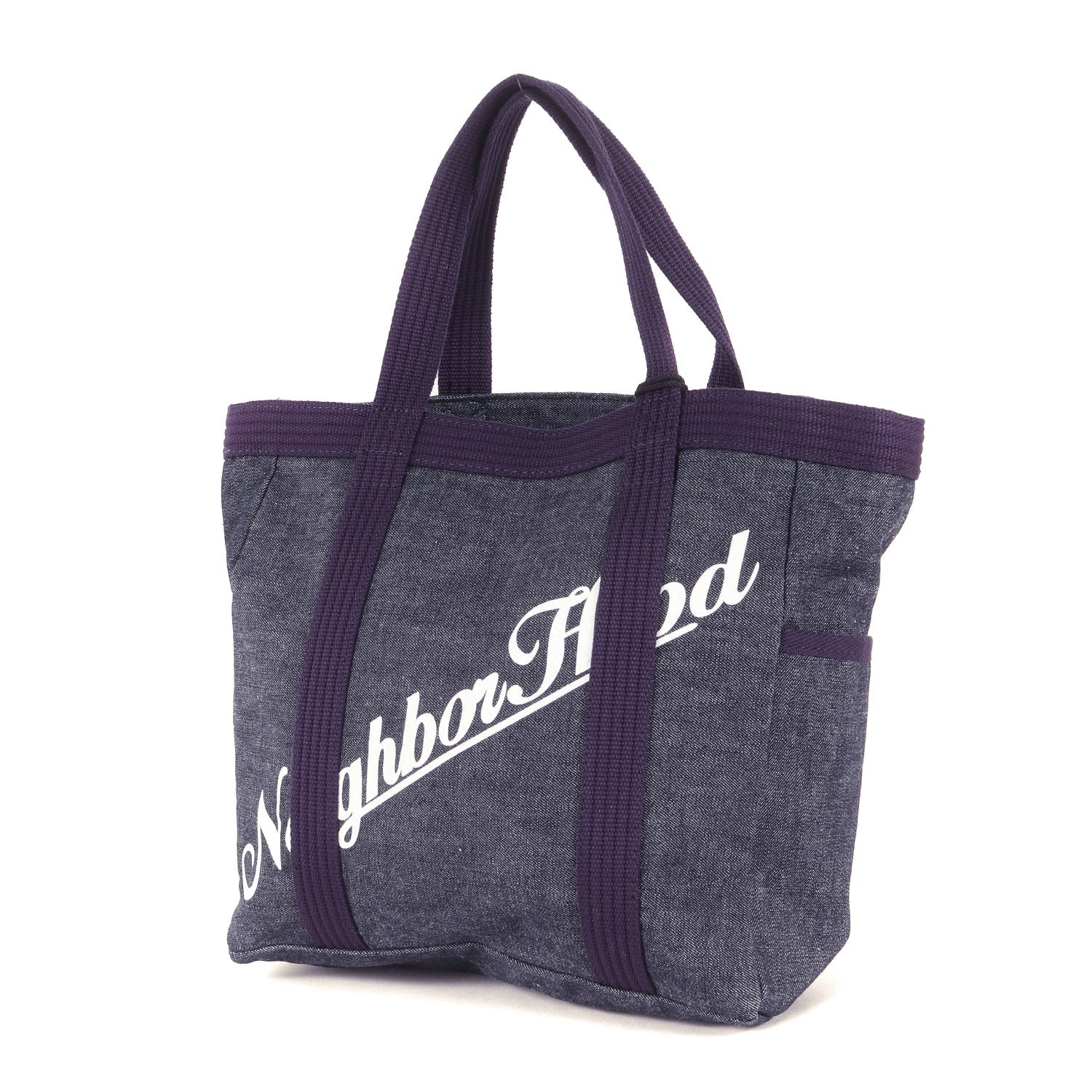 【新品】NEIGHBORHOOD ネイバーフッド バッグ インディゴ 25AW ブランドロゴ デニム トートバッグ DENIM TOTE BAG-S 252TQNH-CG02 ブランド カバン【メンズ】 NEIGHBORHOOD (ネイバーフッド) 25AW ブランドロゴ デニム トート