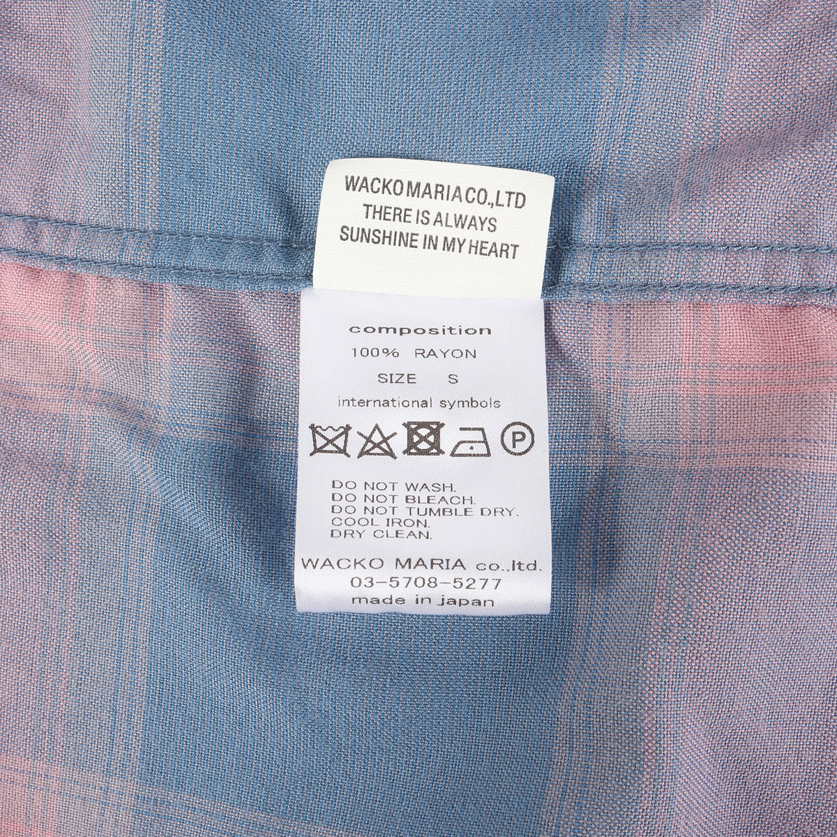 22SS オンブレチェック オープンカラー レーヨン 半袖シャツ(OMBRAY CHECK OPEN COLLAR SHIRT S/S)