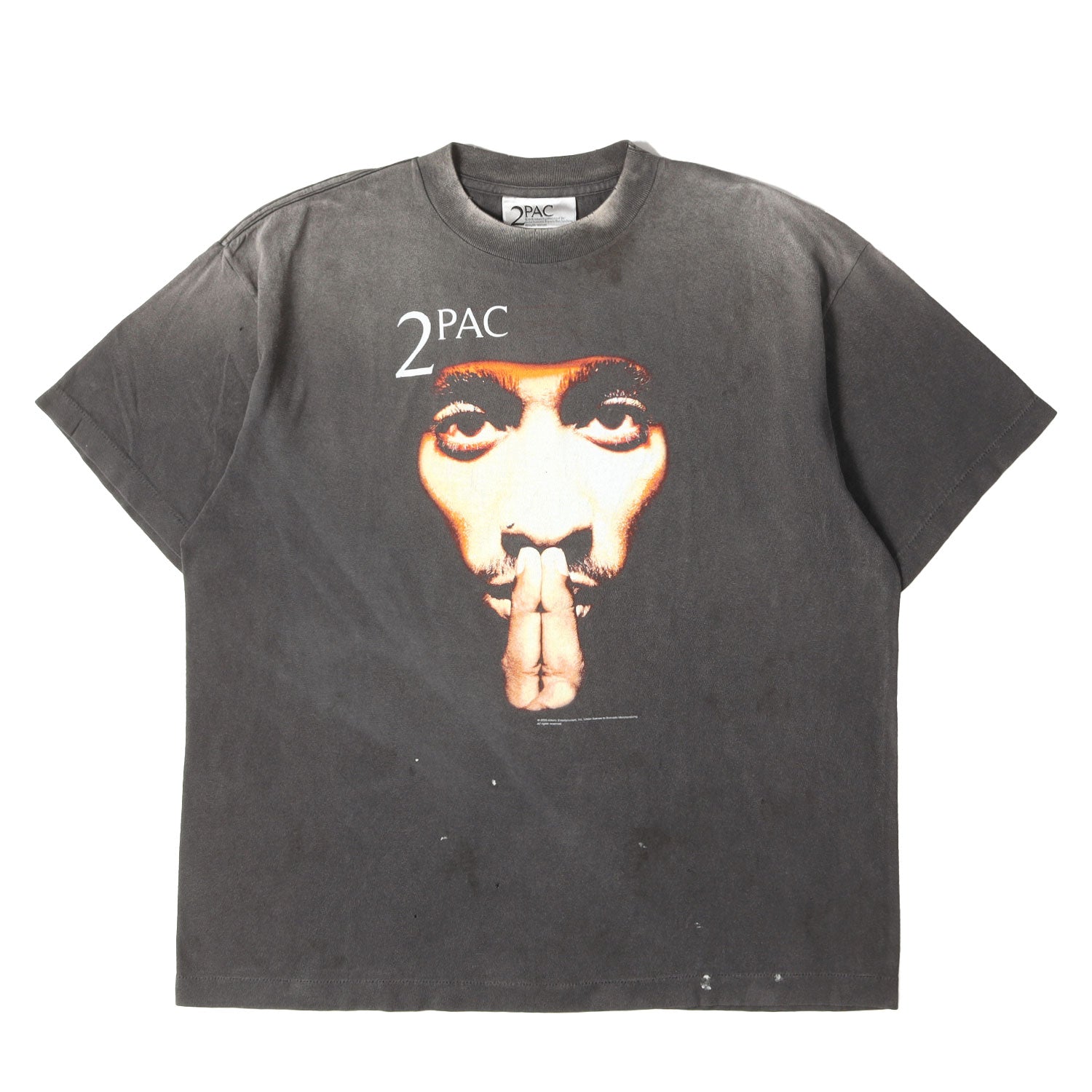 SAINT MICHAEL (セントマイケル) 25SS ×2PAC ヴィンテージ加工 Tシャツ 