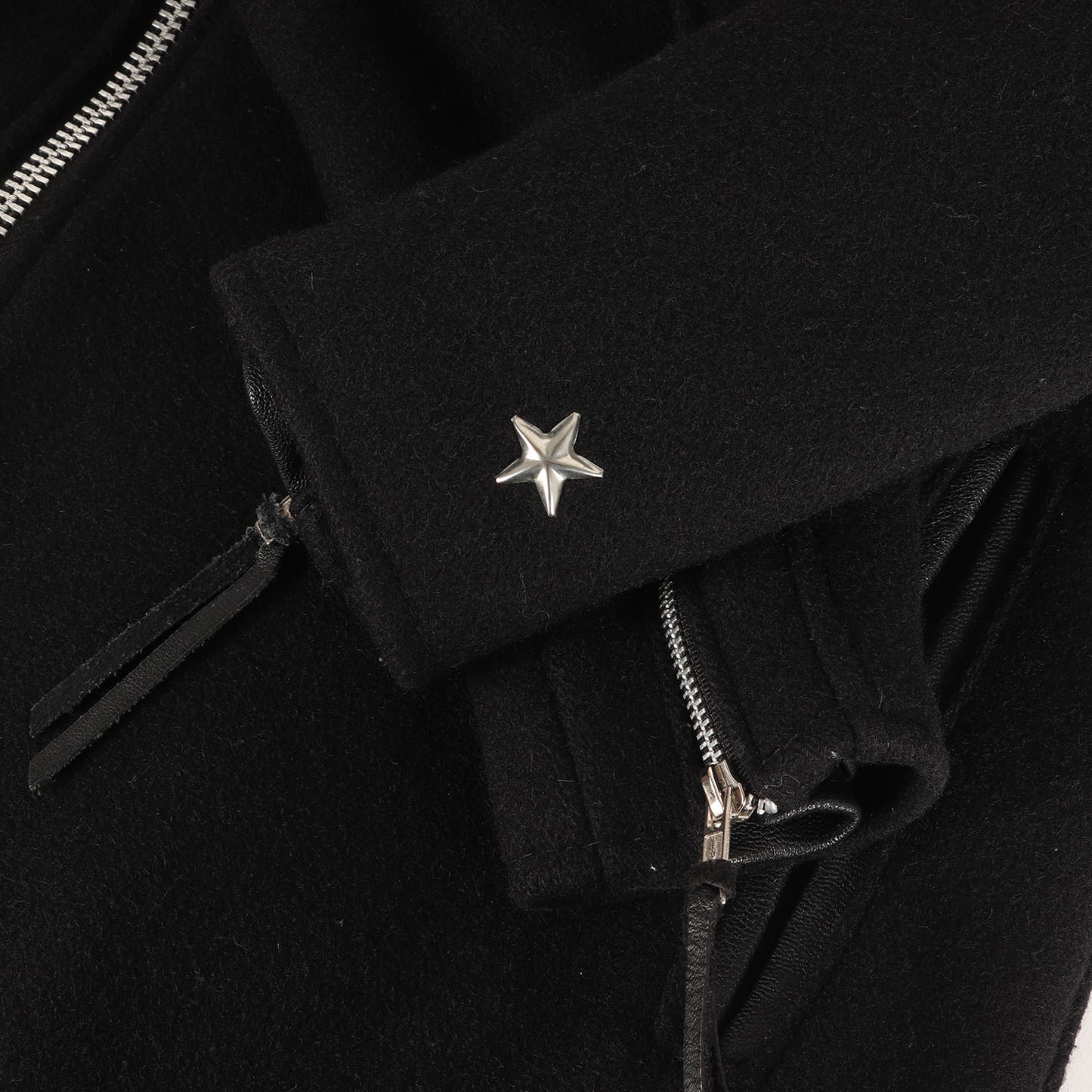 ×Schott スタースタッズ メルトンウール Pコート