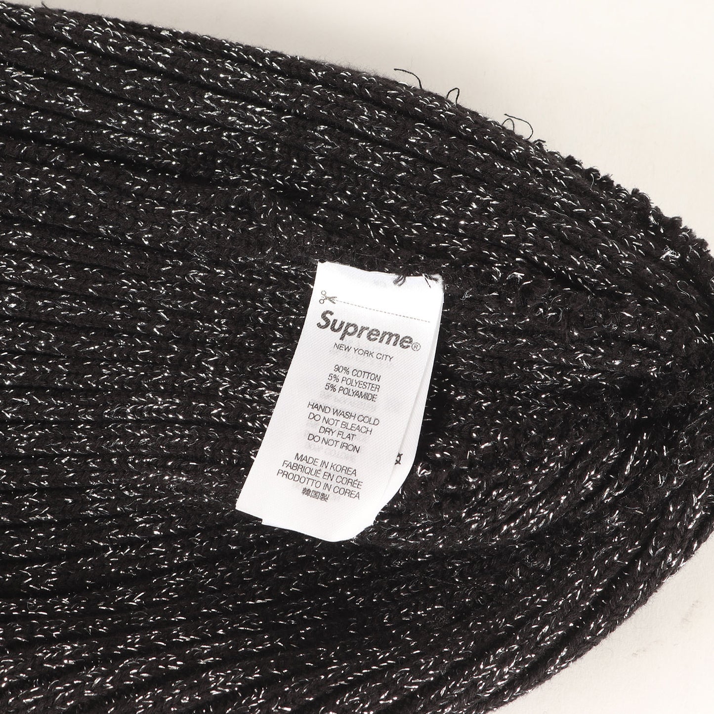 25SS オーバーダイ加工 メタリック ニット ビーニー (Overdyed Beanie)