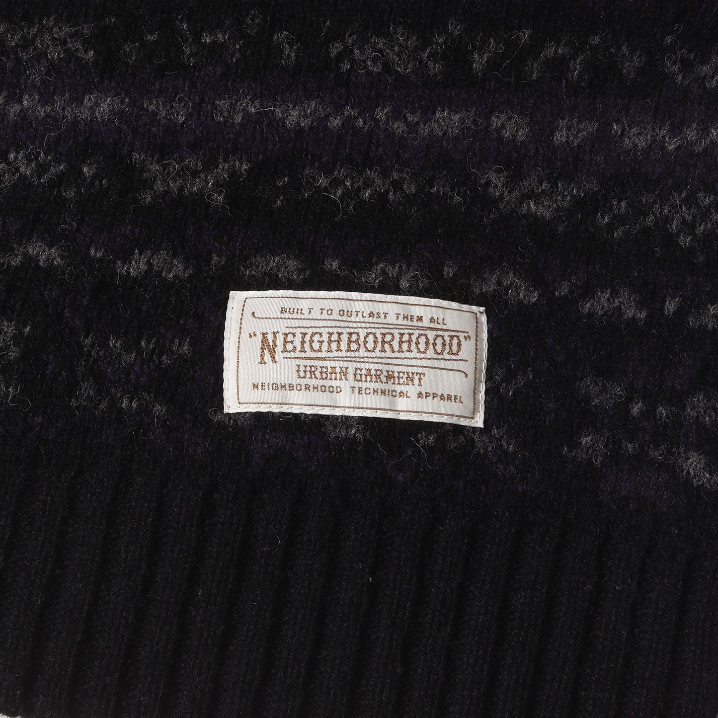 ×INVERALLAN ジャガードボーダー ウールニット セーター(NHIA.SHETLAND / W-JACQUARD.LS)