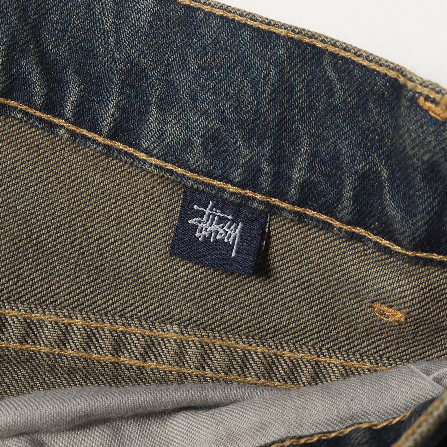 00s ユーズド加工 ストレート デニムパンツ(USA製 / デッドストック)