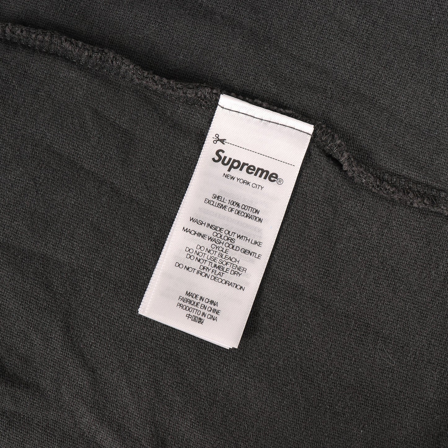 25SS ウォッシュ加工 ブランドロゴ Tシャツ(Flocked Washed S/S Top)