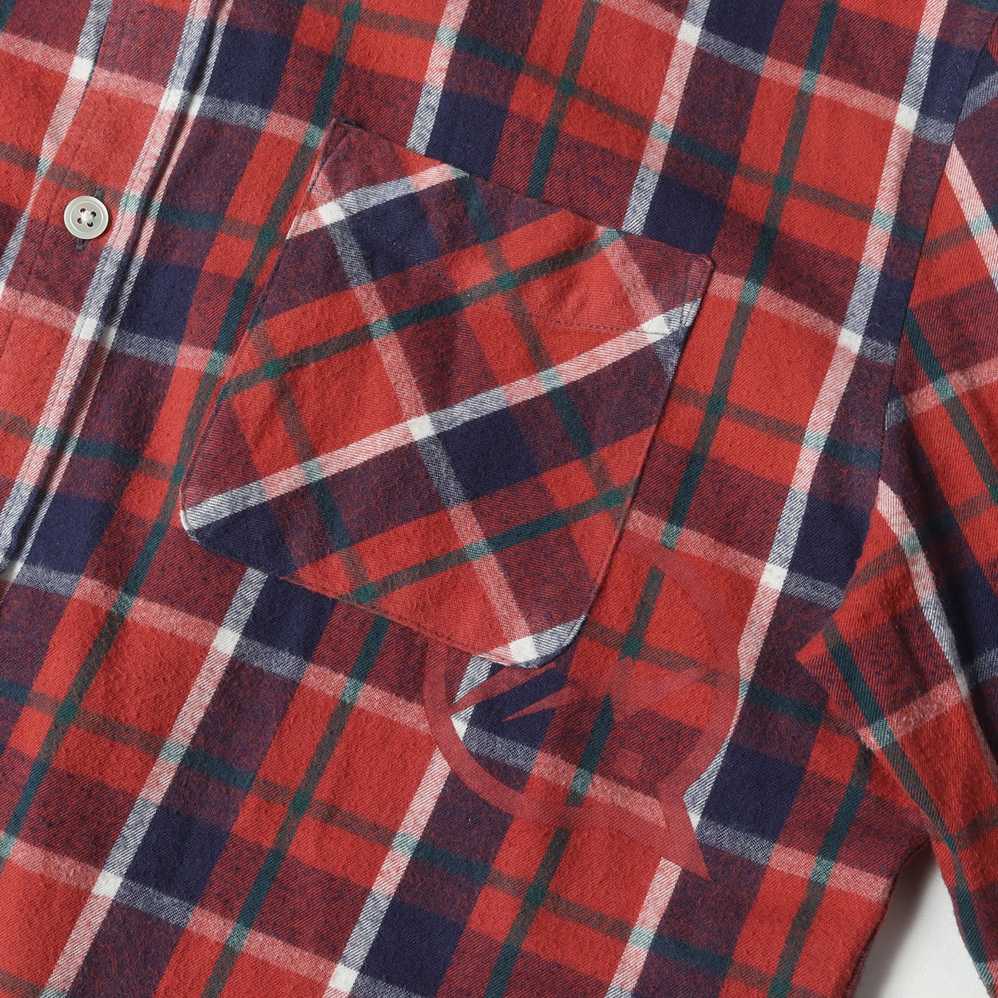 ×fragment desig チェック ボタンダウン フランネルシャツ