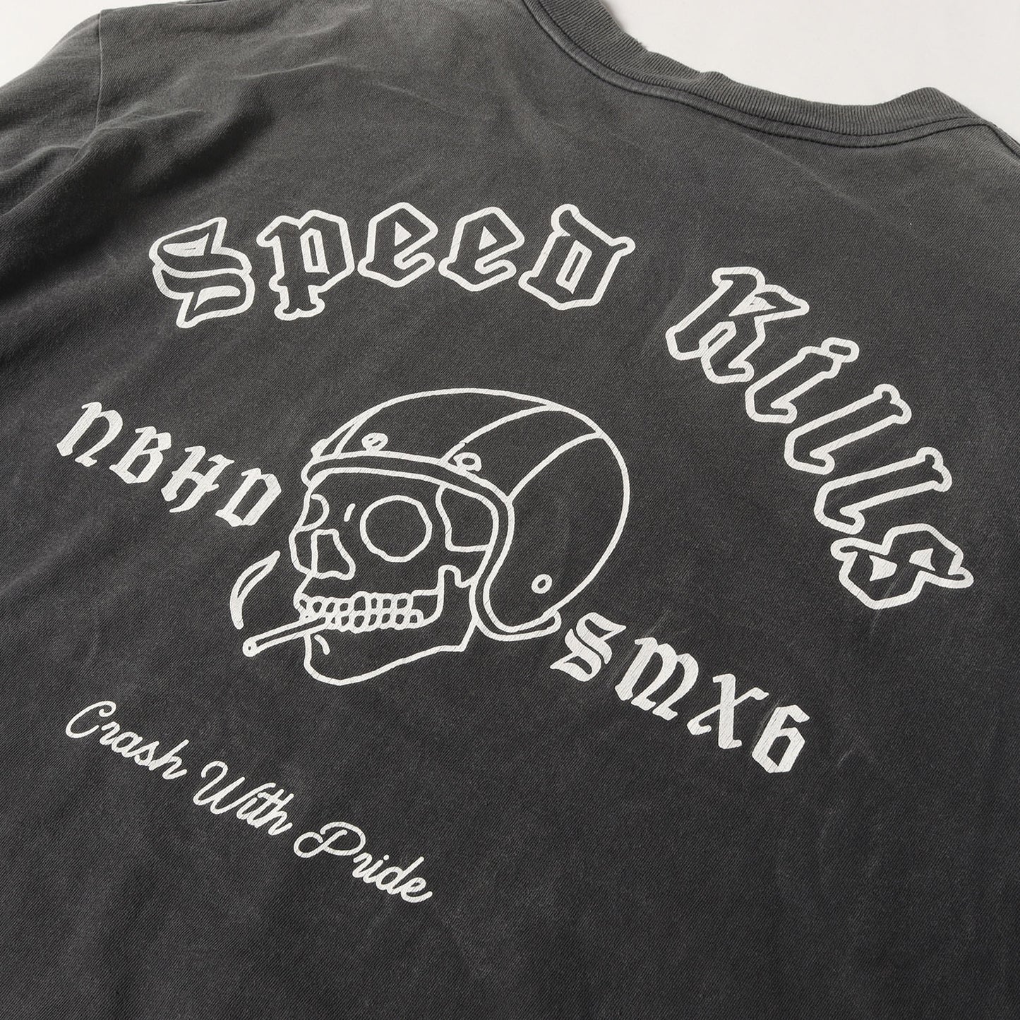 25SS ×NEIGHBORHOOD ヴィンテージ加工 ロングスリーブ Tシャツ(LS Tee _Sthd.Speedkills)