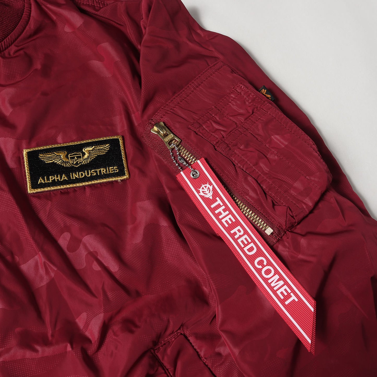 ×機動戦士ガンダム STRICT-G シャア・アズナブル 赤い彗星モデル MA-1 フライトジャケット