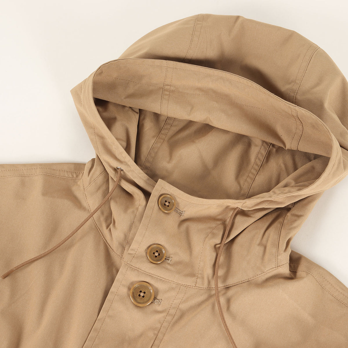 20SS ロゴプリント フィッシュテール モッズコート(MIL HOODED COAT)