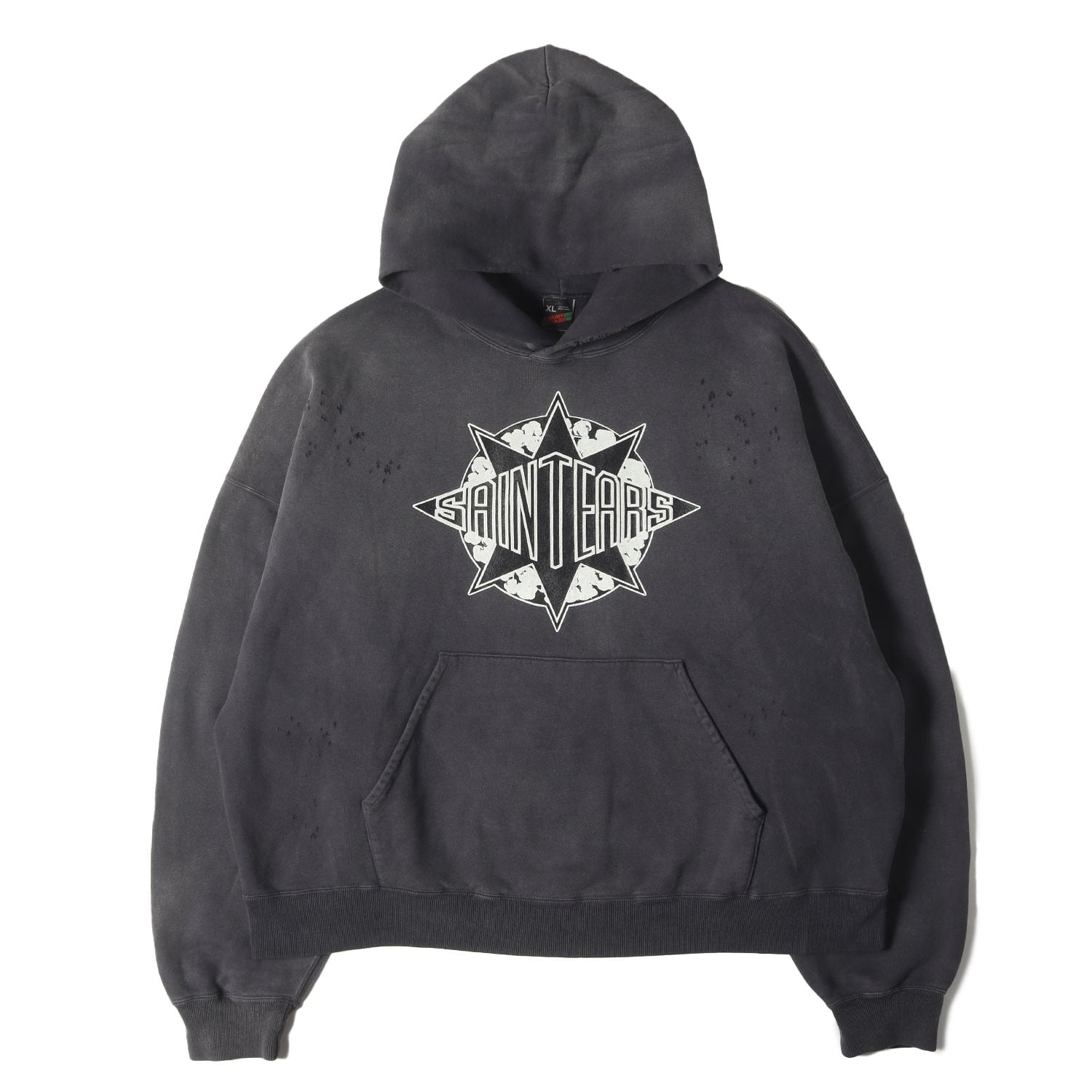 24AW ×DENIM TEARS ヴィンテージ加工 スウェットパーカー(HOODIE
