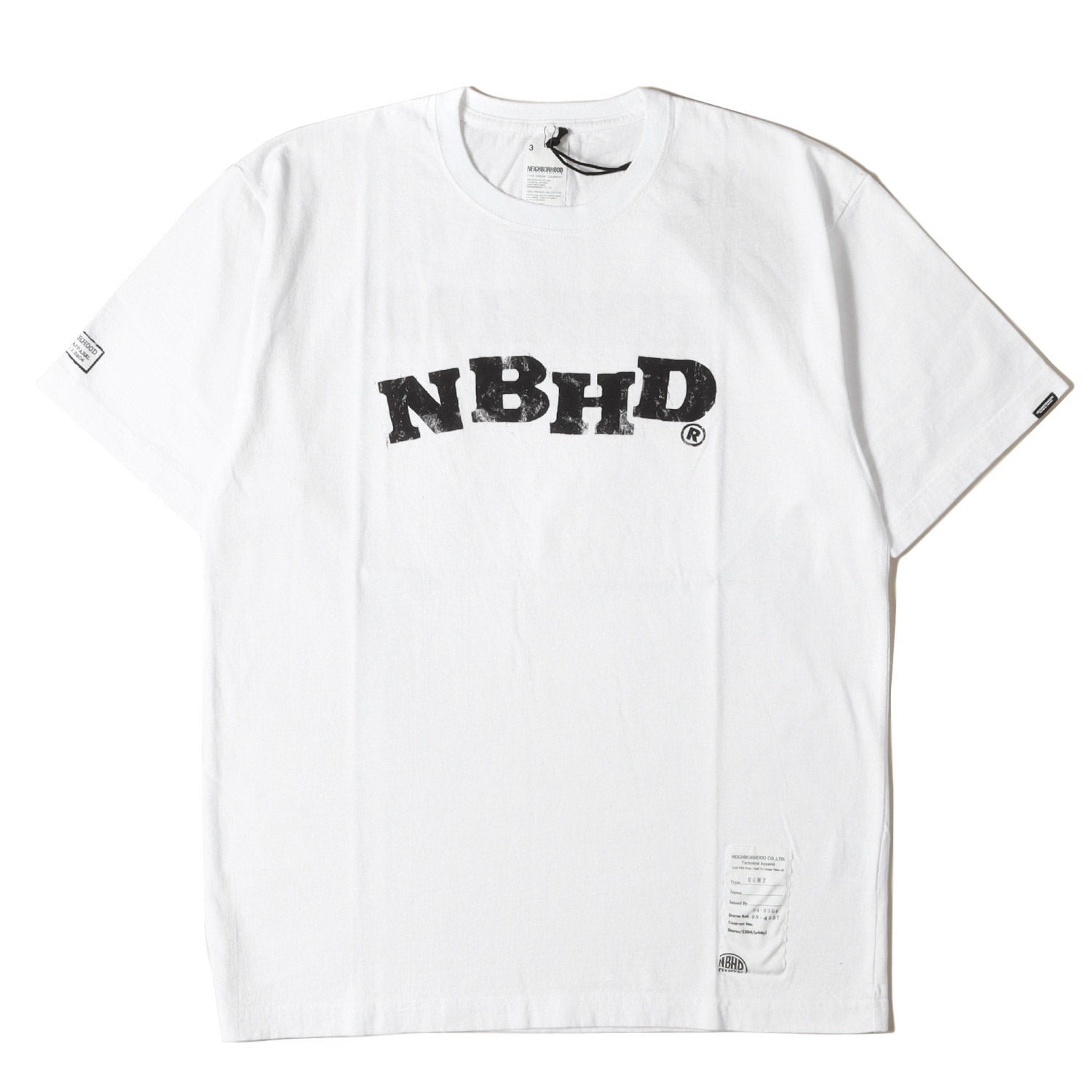 NEIGHBORHOOD (ネイバーフッド) NBHDロゴ クルーネック Tシャツ(NBHD 
