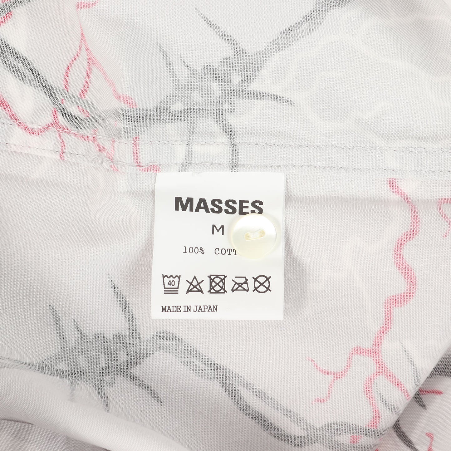 ×M&M バーブワイヤー柄 オープンカラー 半袖シャツ(SHIRT S/S WIRE)