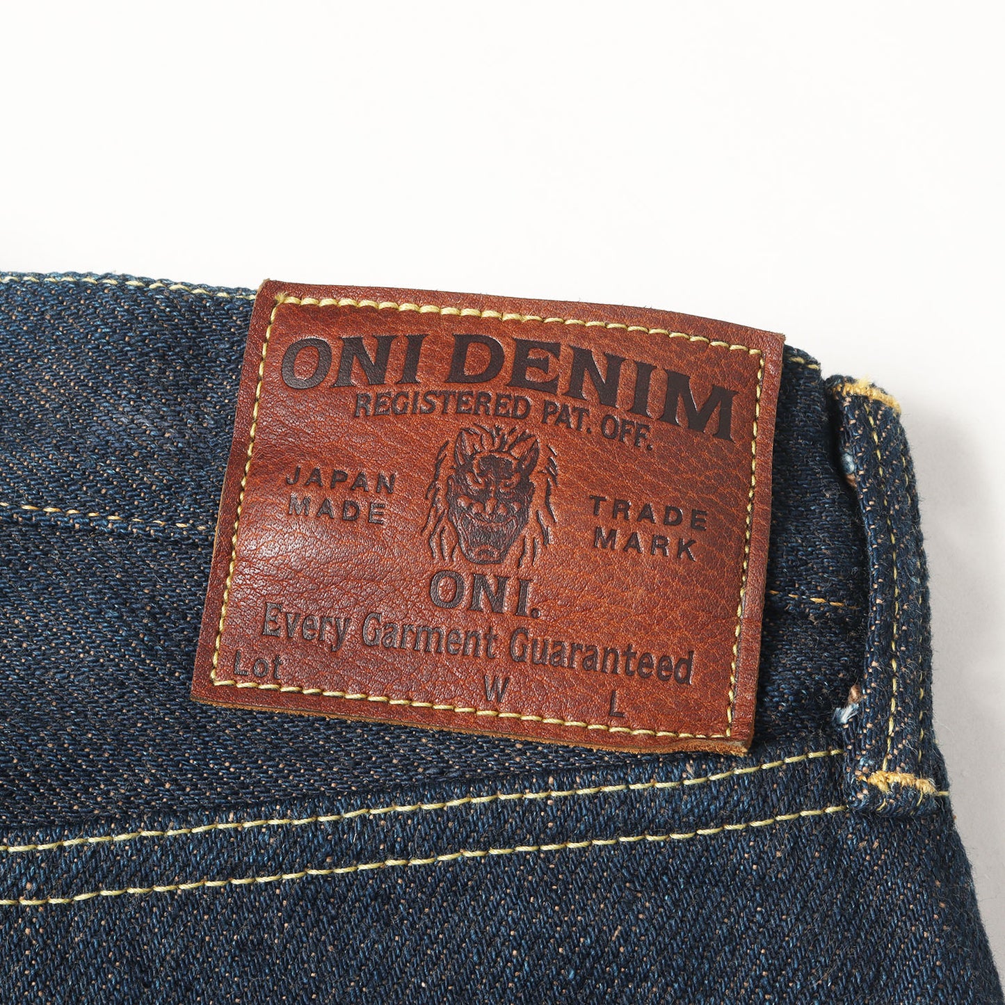 20oz シークレット レギュラーストレート デニムパンツ (ONI288ZR-LBR)