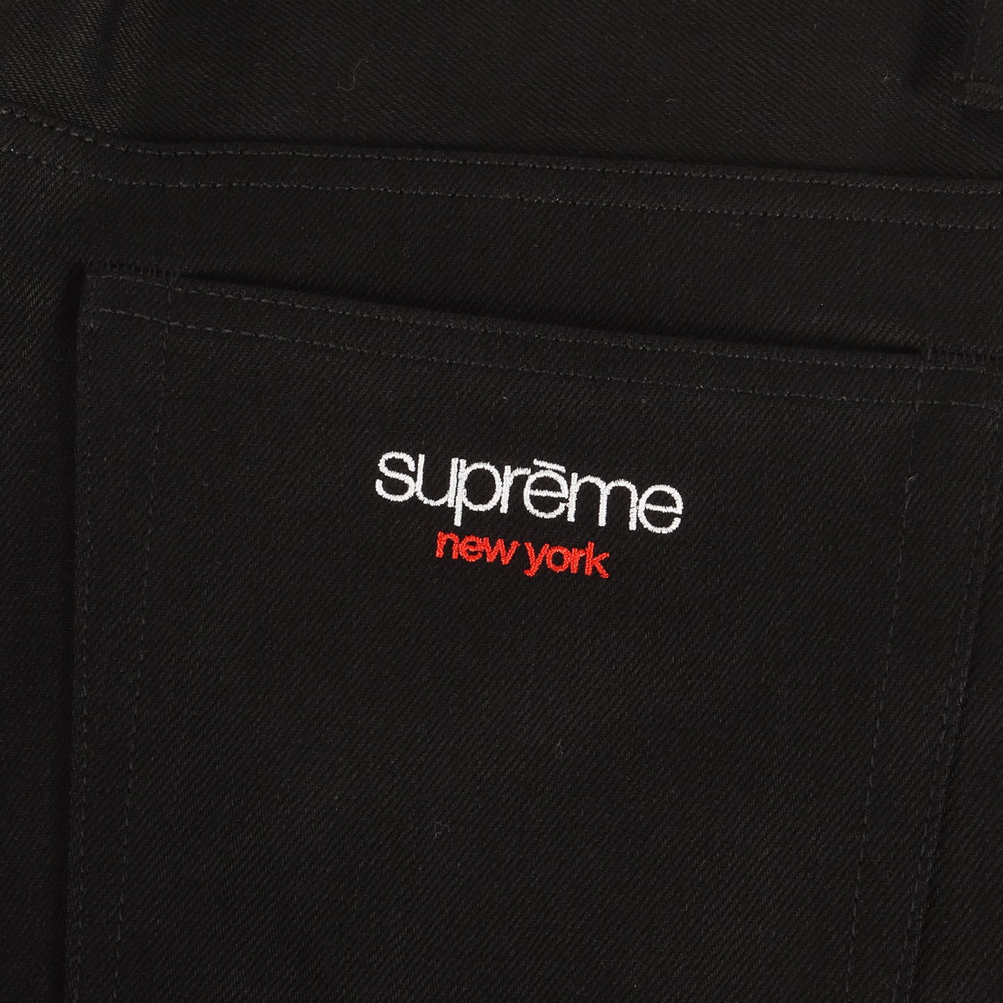 25AW クラシックロゴ刺繍 バギー リジッド デニムパンツ(Baggy Jean)