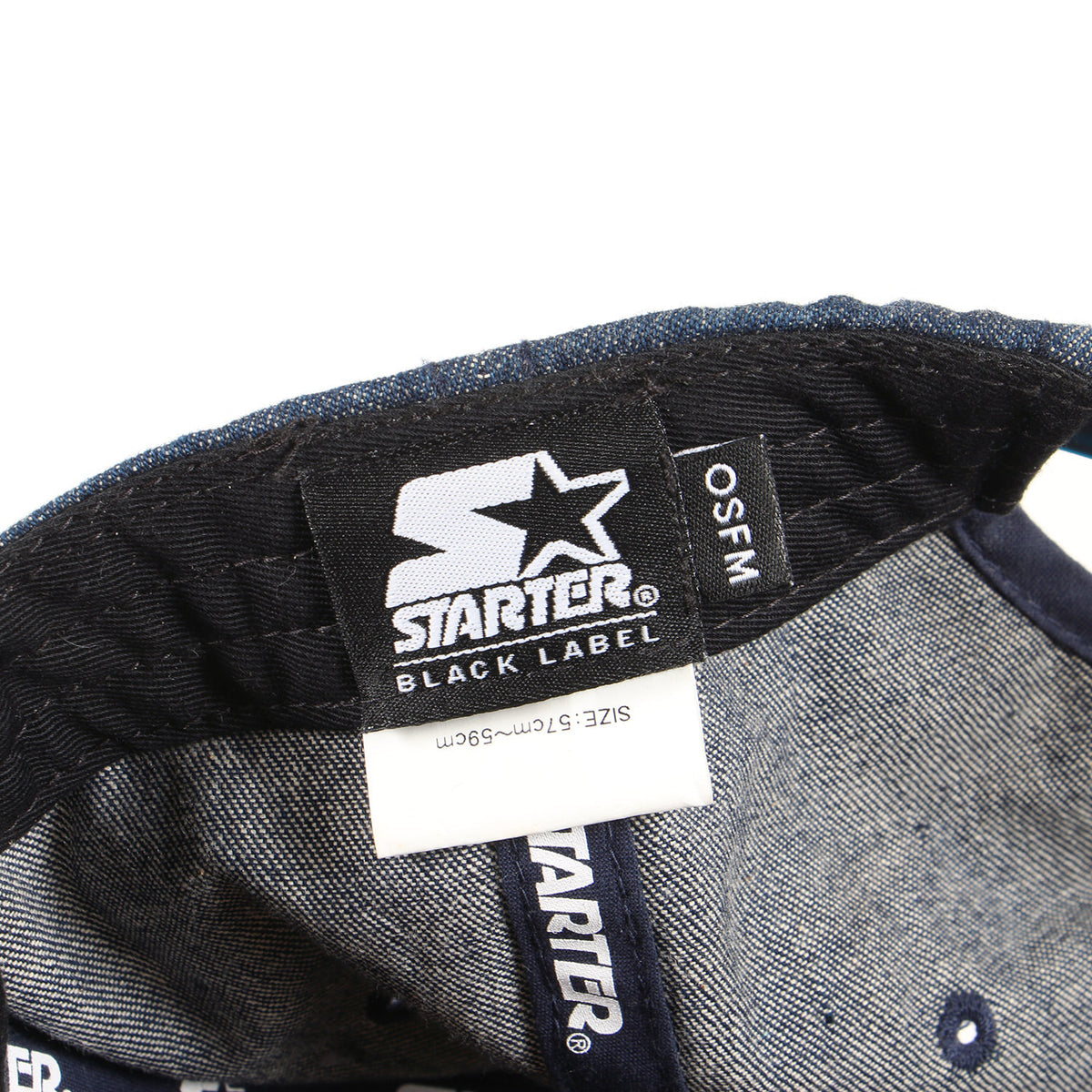 ×STARTER BLACK LABEL デニム 6パネルキャップ