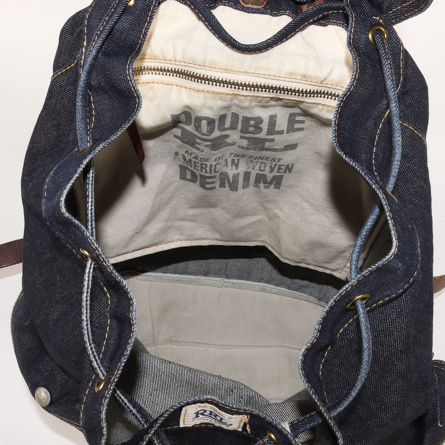 スウェード コンビ デニム リュックサック / バックパック (Denim Rucksack)