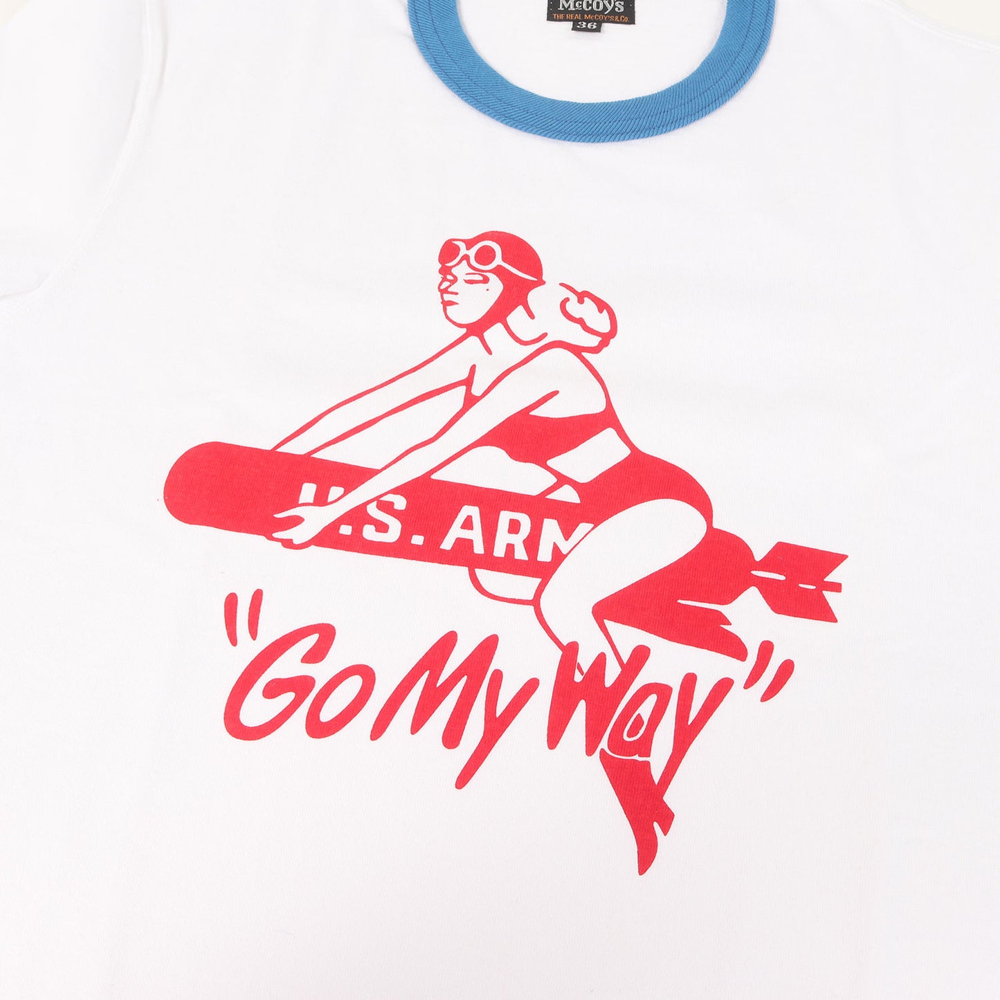 ミリタリープリント リンガー Tシャツ