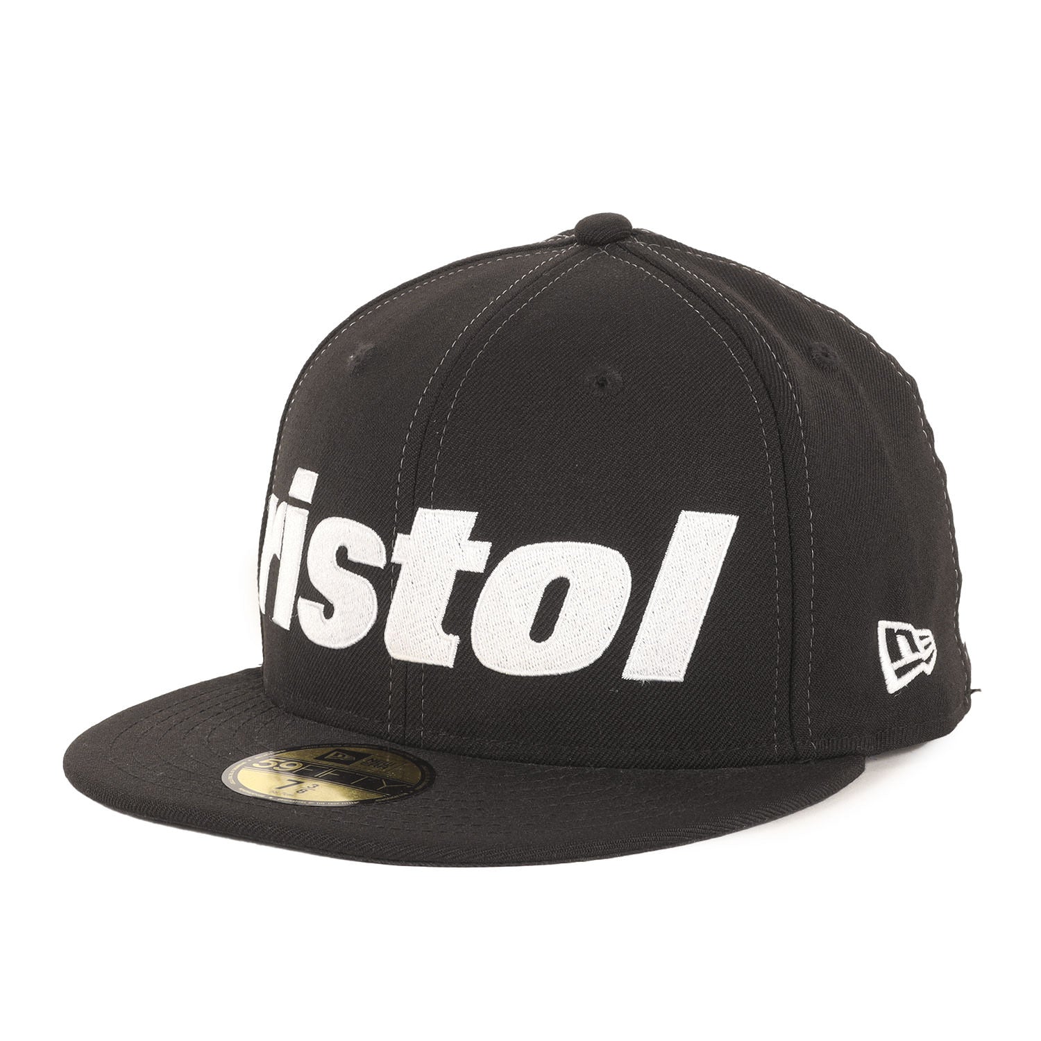 オリーブ 1/4 7 キャップ 59FIFTY Bristol 59FIFTY ニューエラ | ブラック ラインストーン Bristol F.C.Real ウェア