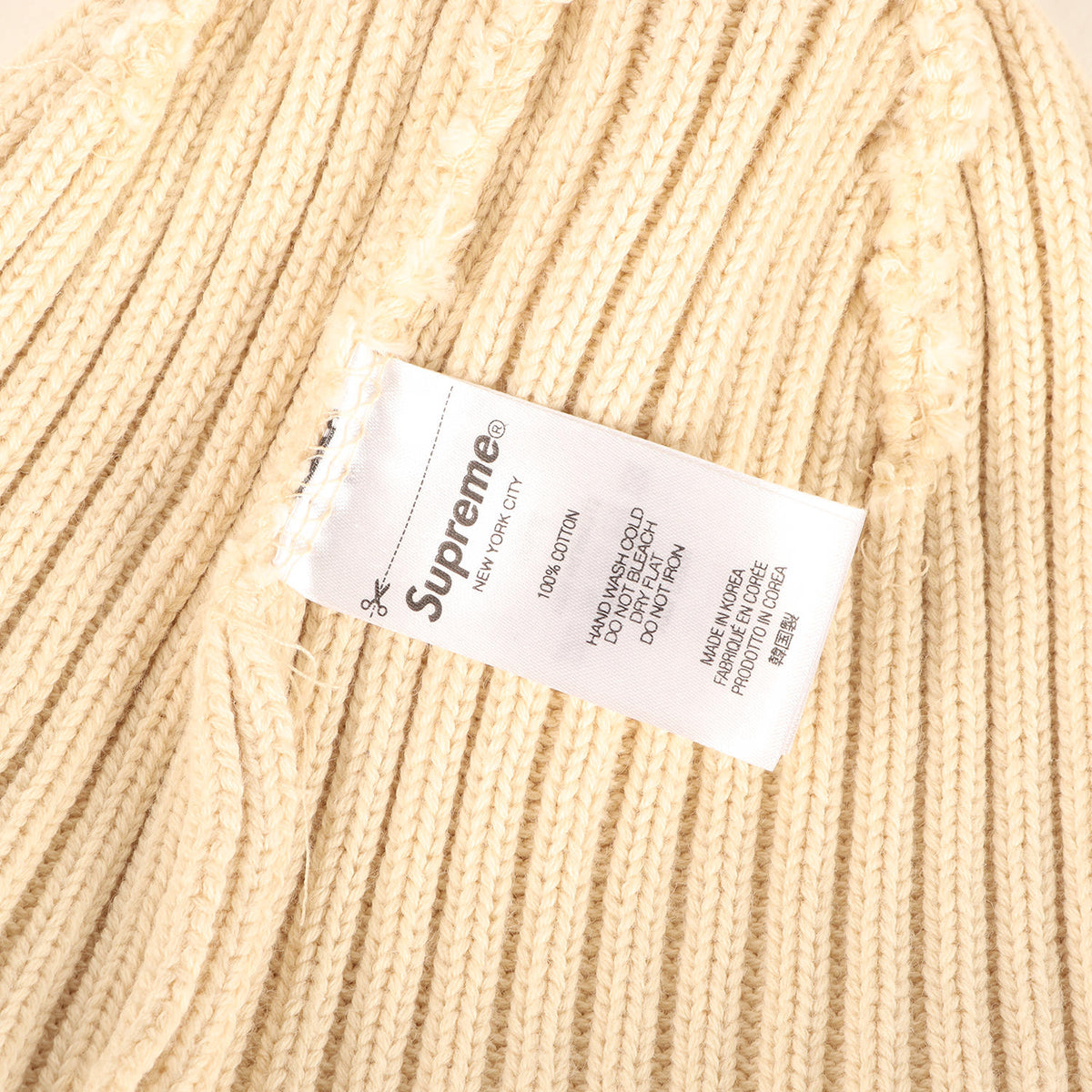 24SS オーバーダイ加工 コットンニット ビーニー(Overdyed Beanie)