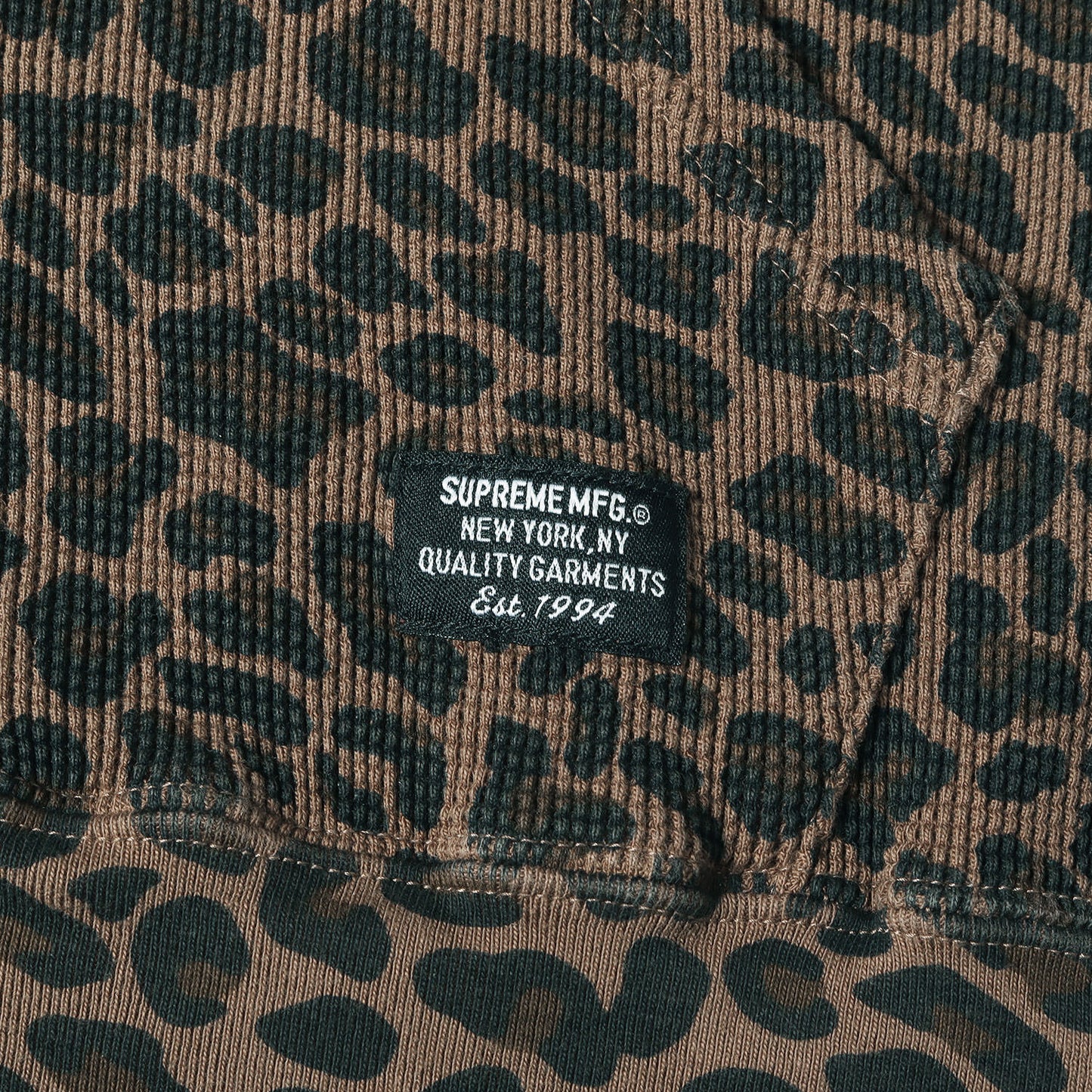25SS レオパード柄 サーマル フルジップ パーカー(Hooded Zip Up Thermal)