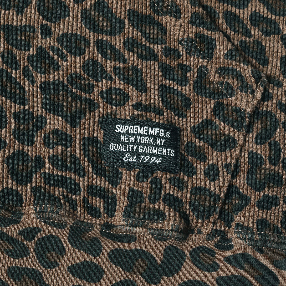25SS レオパード柄 サーマル フルジップ パーカー(Hooded Zip Up Thermal)