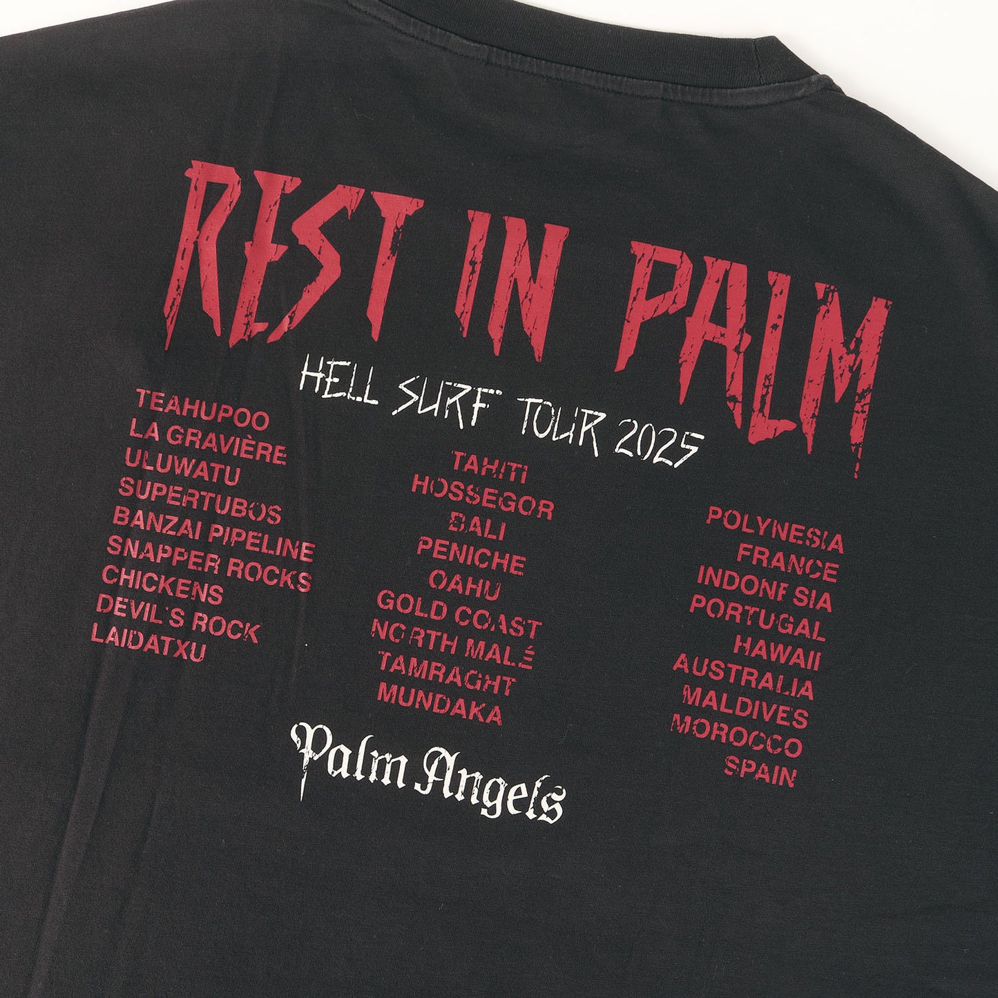 25AW スカル グラフィック ルーズフィット Tシャツ(Rest In Palm Loose T-shirt)