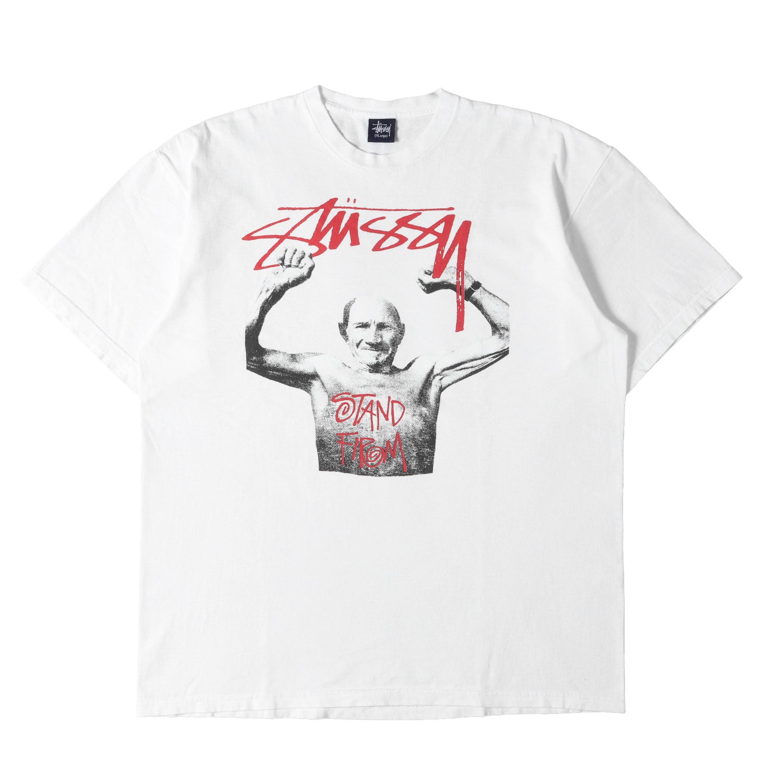STUSSY (ステューシー) 00s STAND FIRM オールドフォト Tシャツ 