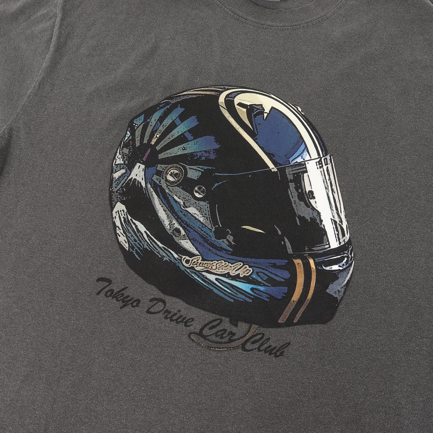 ピグメントダイ加工 グラフィック Tシャツ