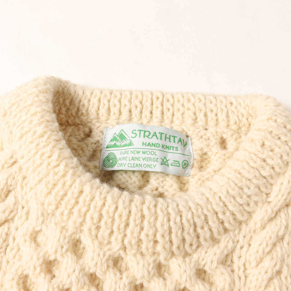 STRATHTAY by INVERALLAN MOAT別注 2G ローゲージ ウールニット セーター(McQueen Sweater)