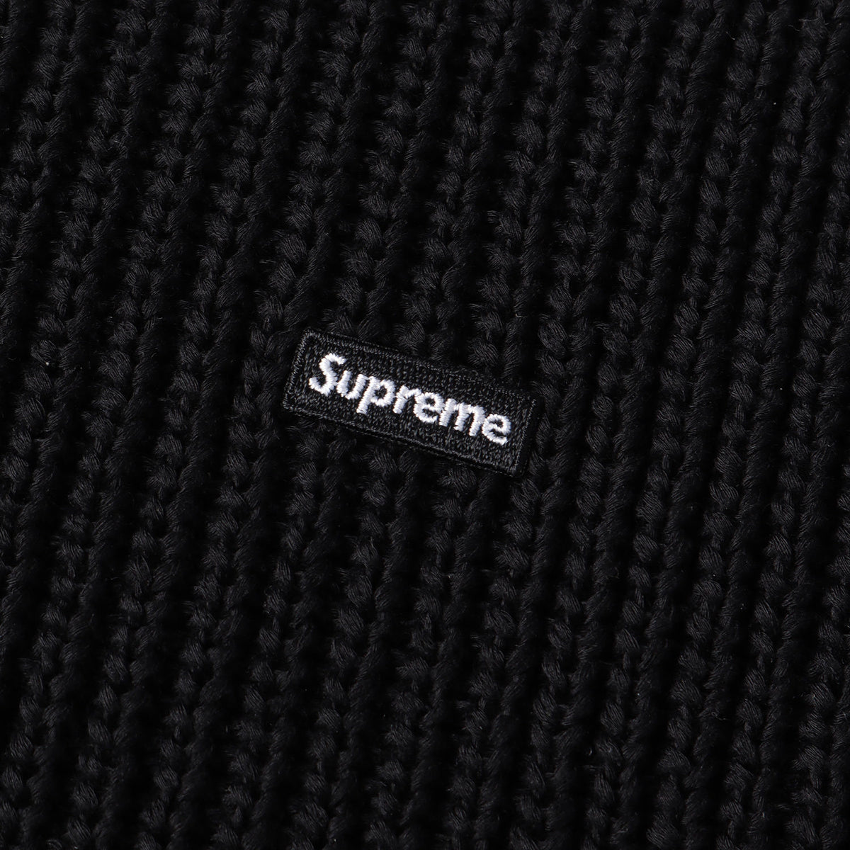 23SS スモールBOXロゴ リブニット セーター(Small Box Ribbed Sweater)