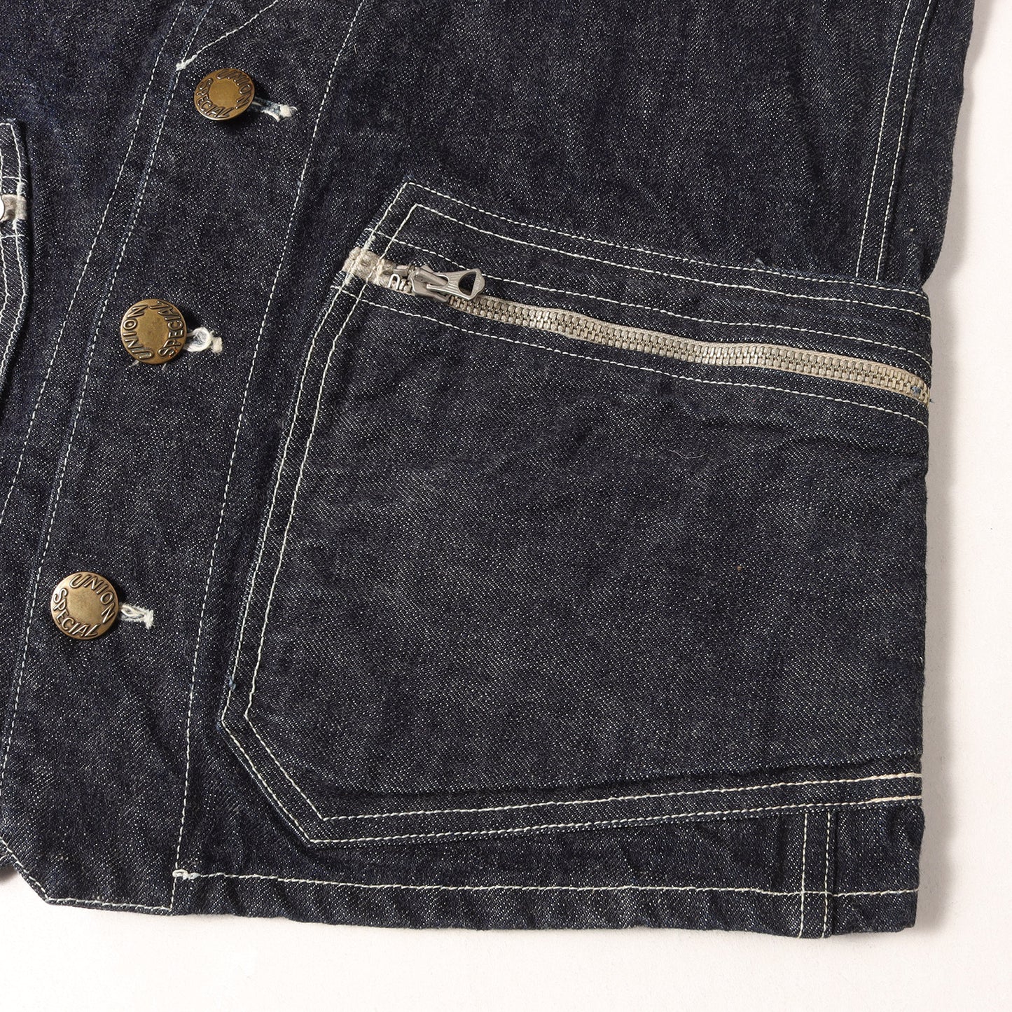 デニム ワークベスト (UNION SPECIAL OVERALLS Riley WORK VEST)
