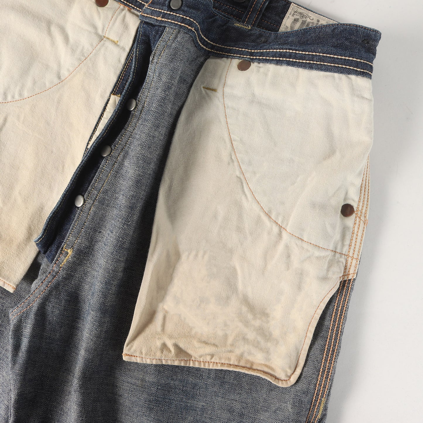 シンチバック付き ワーク デニムパンツ (UNION SPECIAL OVERALLS)