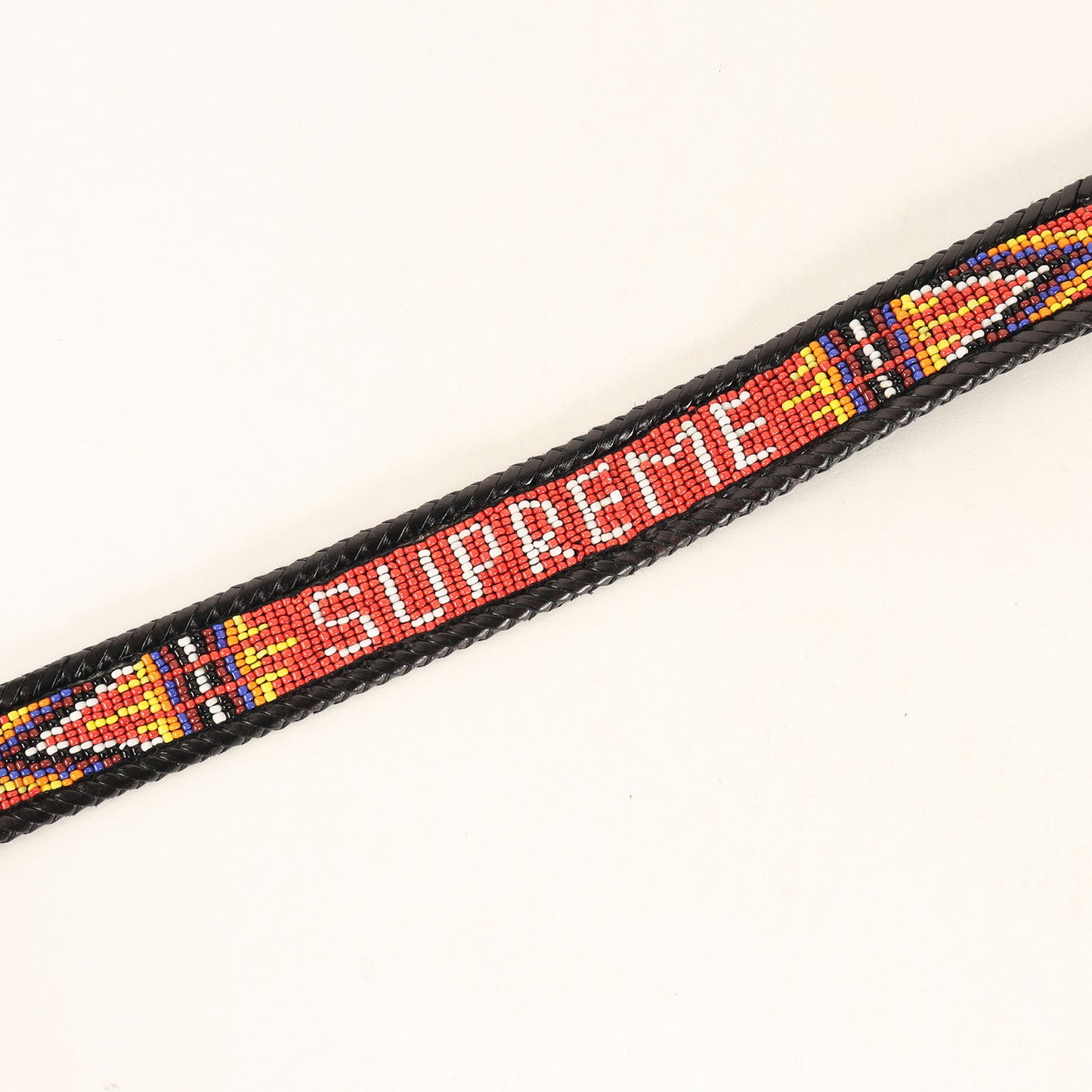 ビーズデザイン レザーベルト(Beaded Belt)