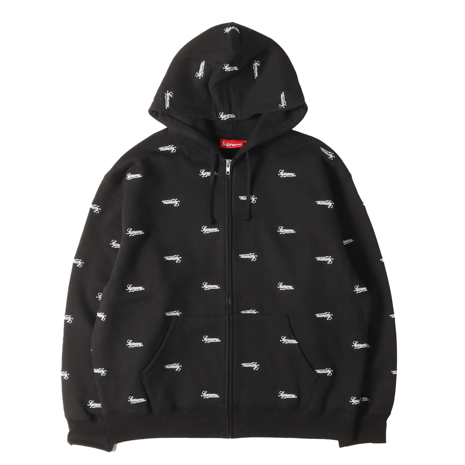 Supreme (シュプリーム) 25AW スクリプトロゴ刺繍柄 ジップ スウェット 