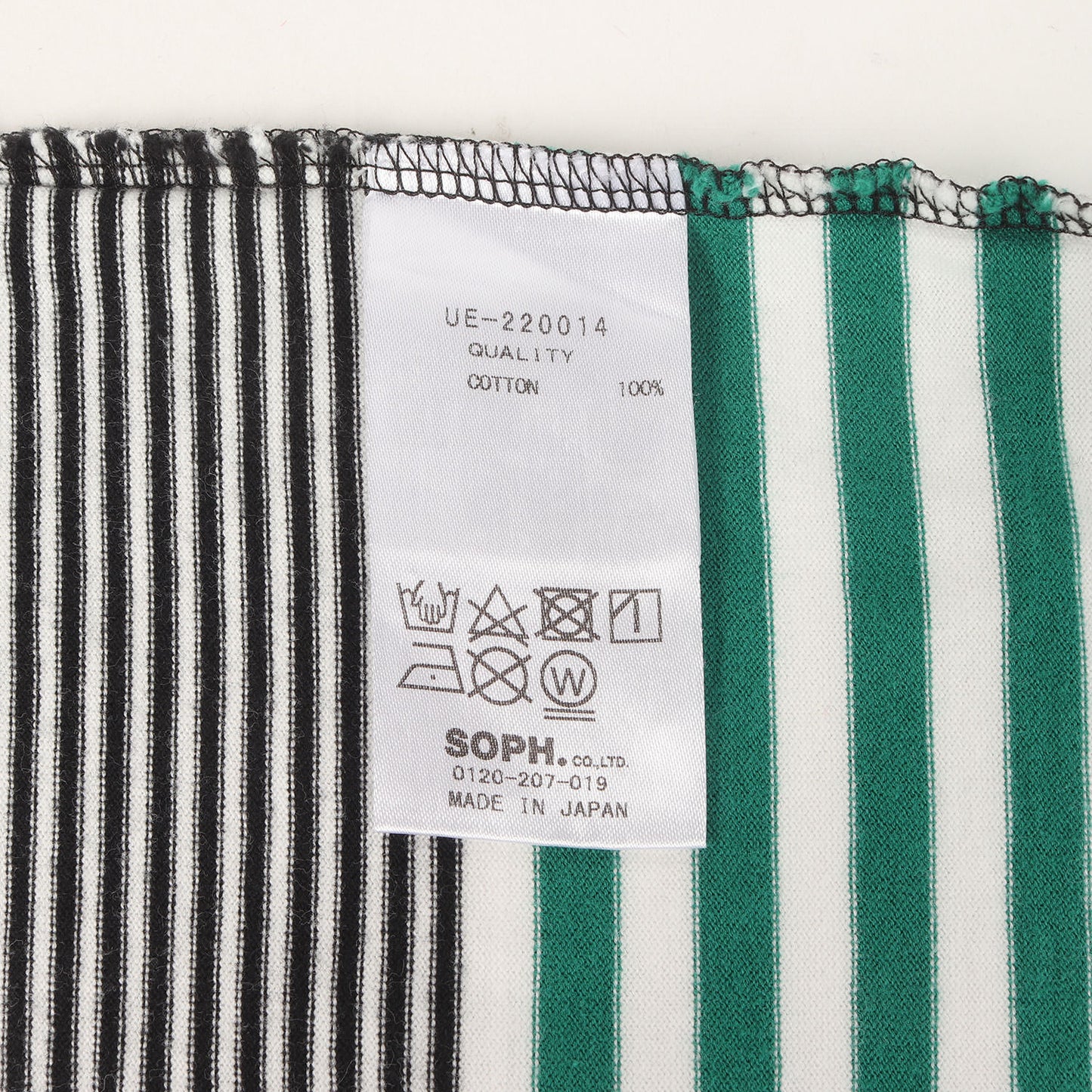 22SS マルチボーダー Tシャツ(S/S MULTI BORDER TAPERED TEE)