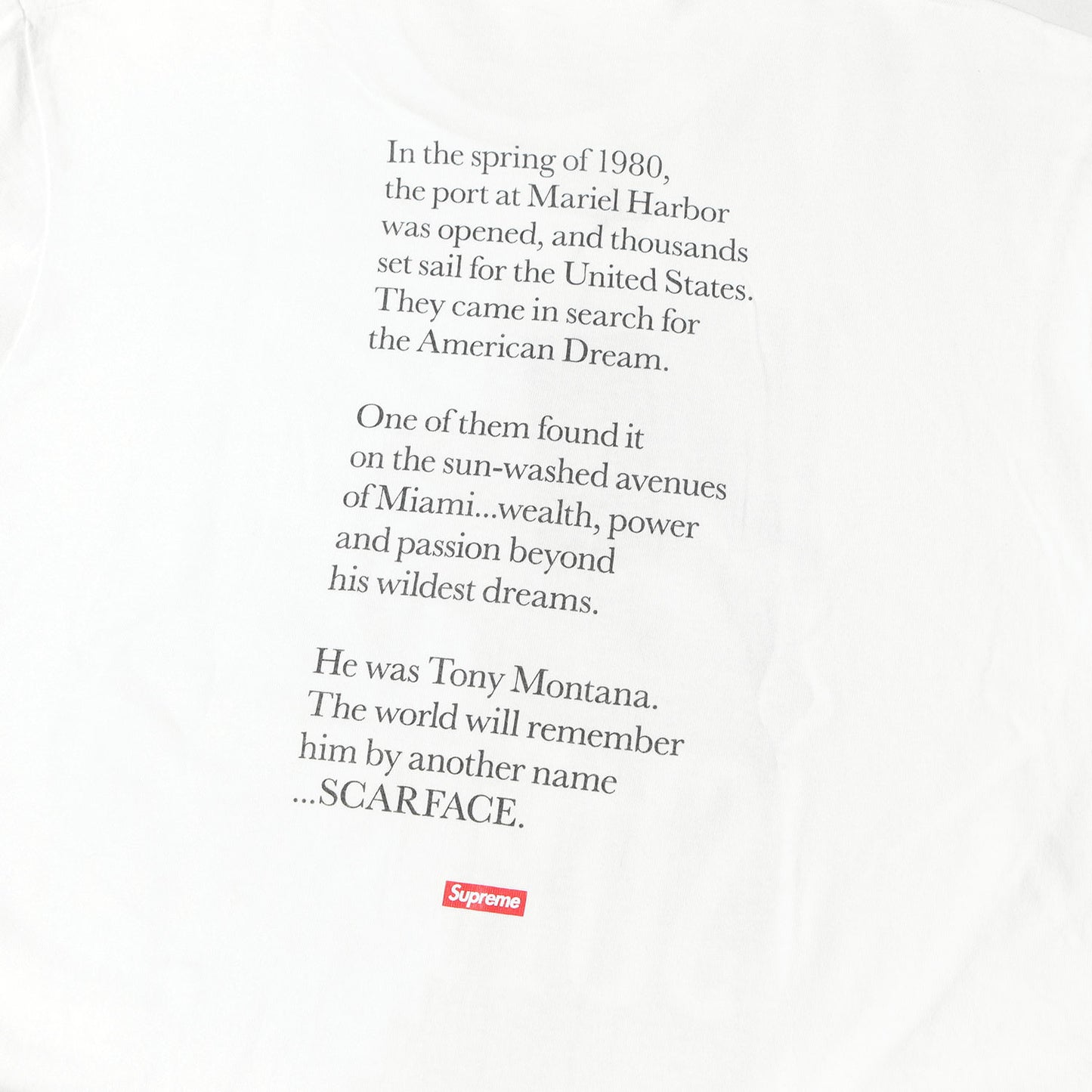 ×Scarface アル・パチーノ ポスター Tシャツ(Split Tee)