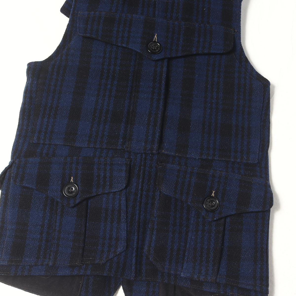 バッファローチェック ウール ハンティング ベスト (GREAT LAKES SASQUATCH Buffalo Check Wool)