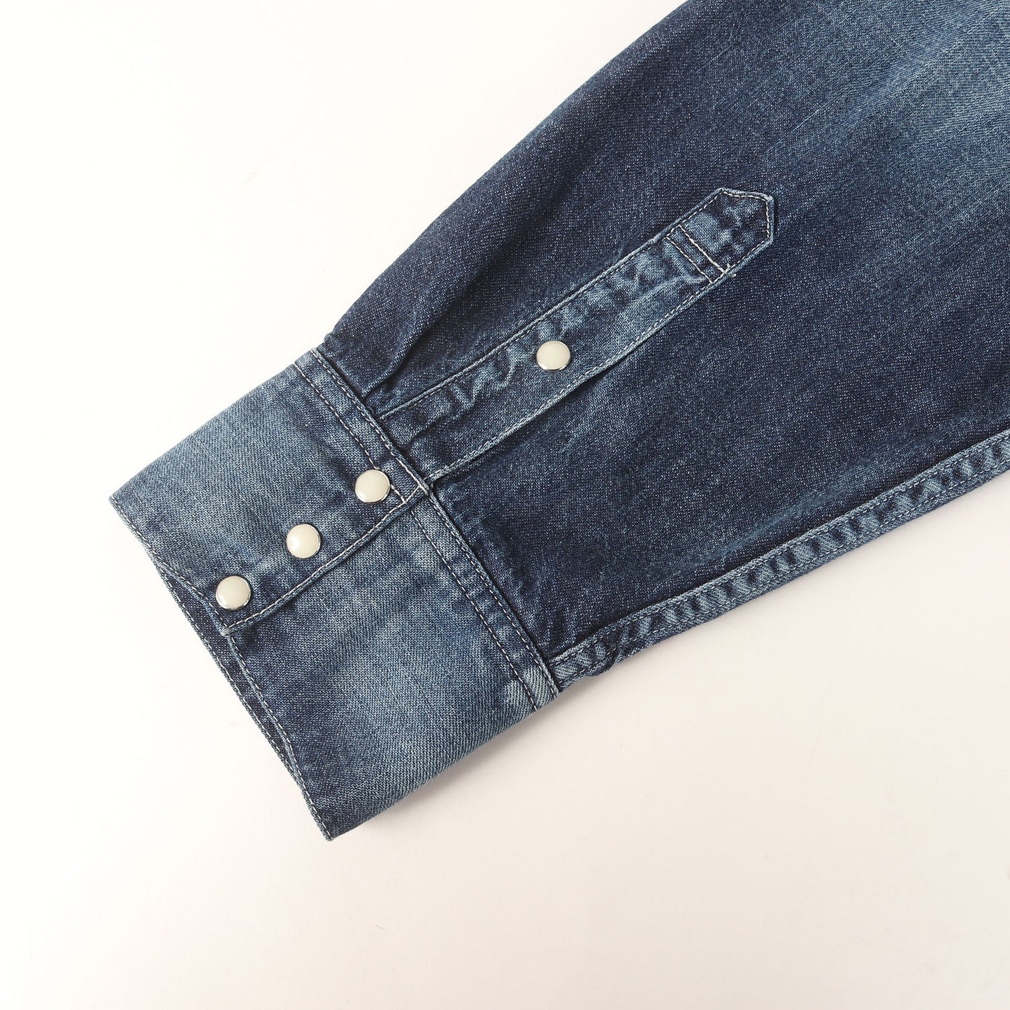 25SS ヴィンテージ加工 ウエスタン デニムシャツ(SOCIAL SCULPTURE SHIRT DMGD)