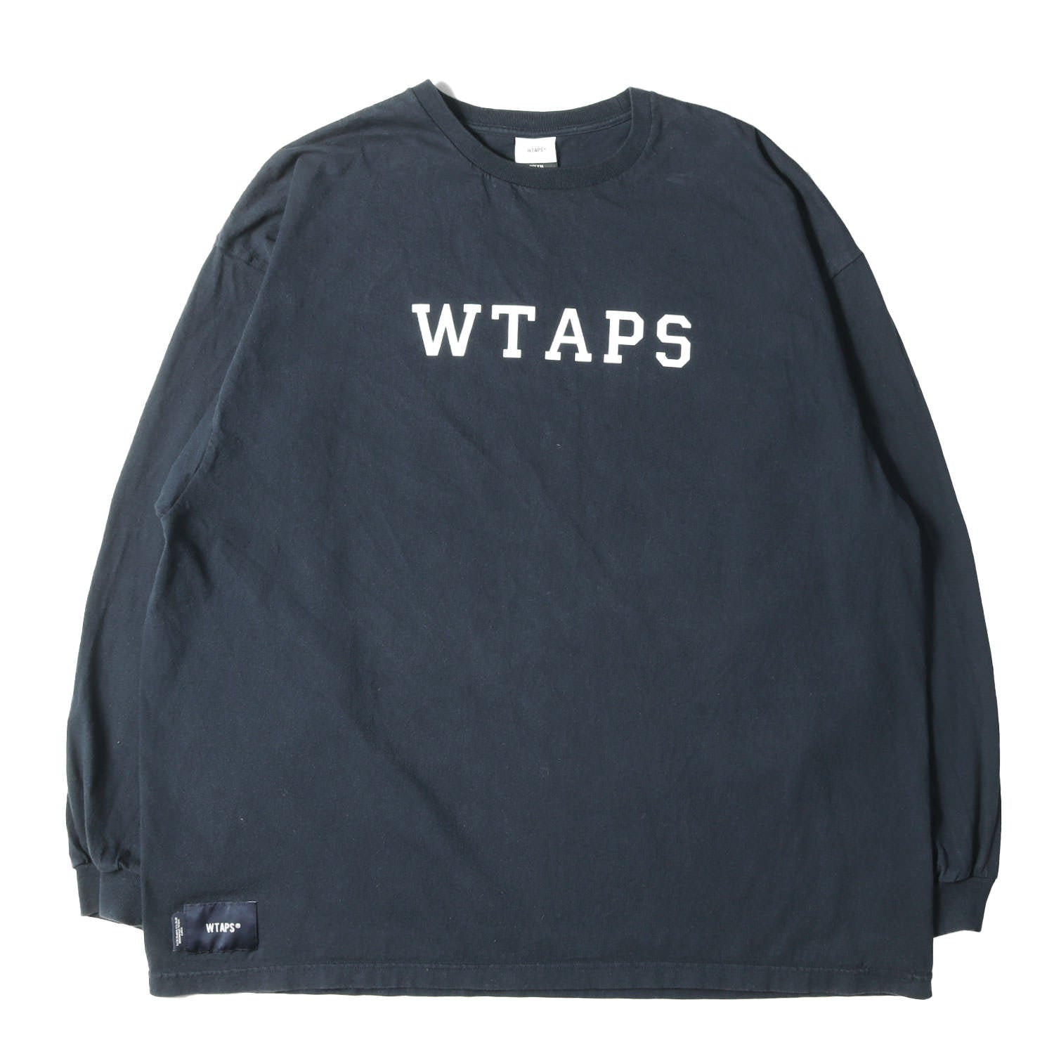 WTAPS (ダブルタップス) 23AW カレッジロゴ ロングスリーブ Tシャツ 