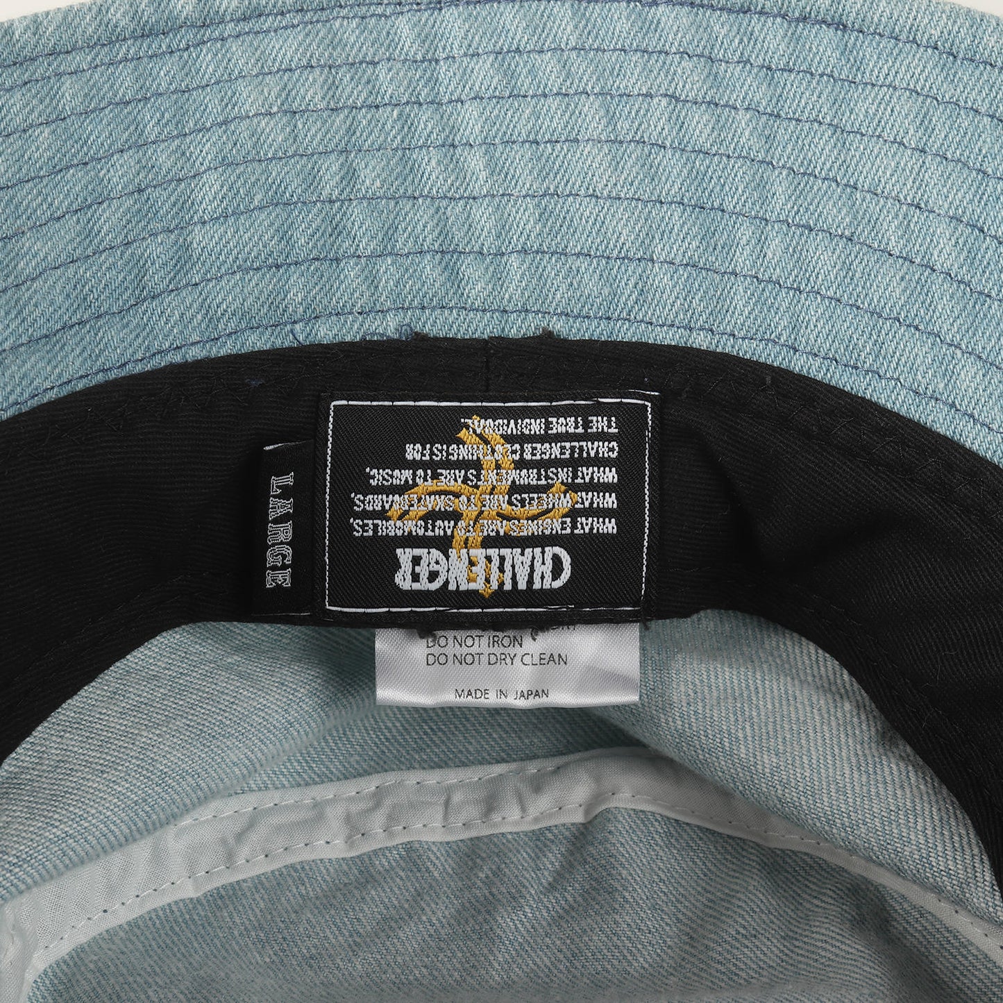 23SS ロゴ刺繍 ウォッシュド デニム バケットハット(DENIM BUCKET HAT)