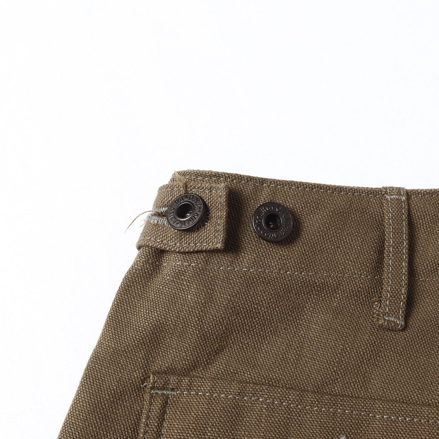 13oz 硫化染め ヘビーオックス ワイドストレート ベイカーパンツ (ONI-207HOX-OLB)