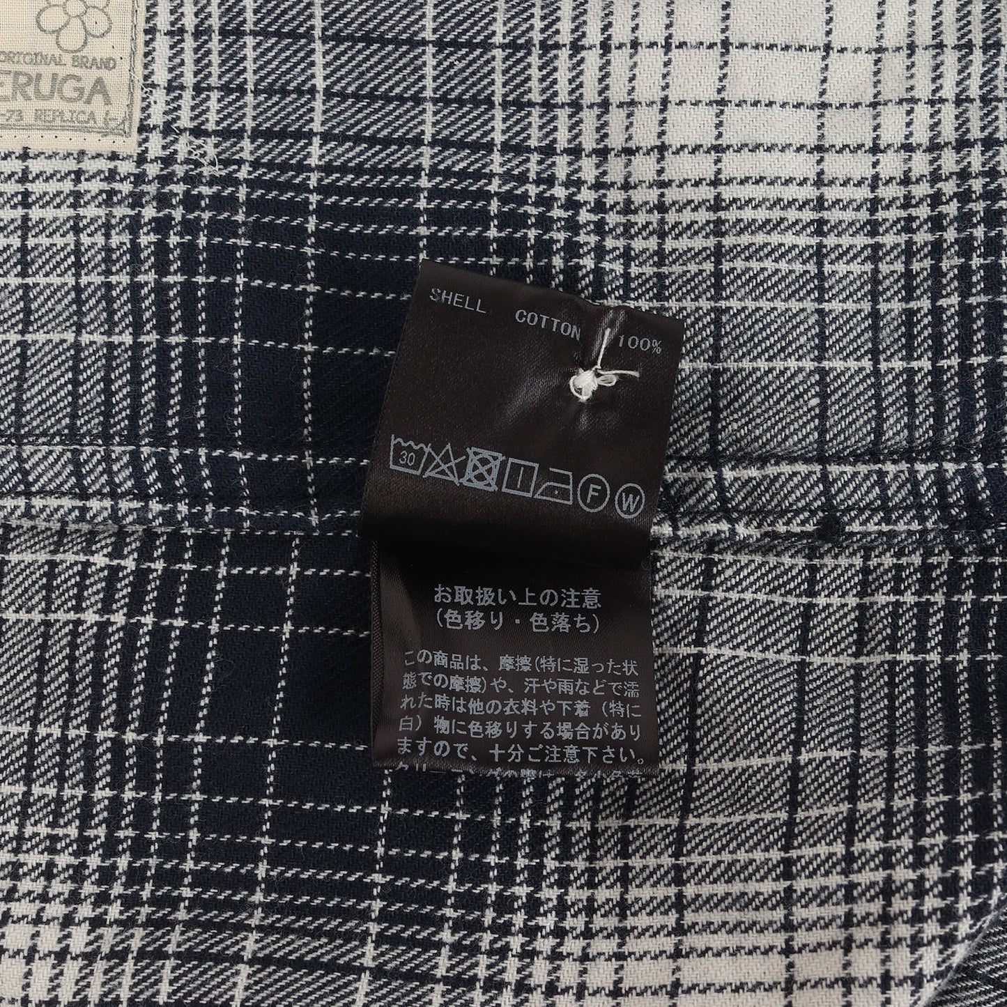 23AW ノーカラー オンブレチェック フランネルシャツ(NO COLLAR SHIRTS OMBRE CHECK)