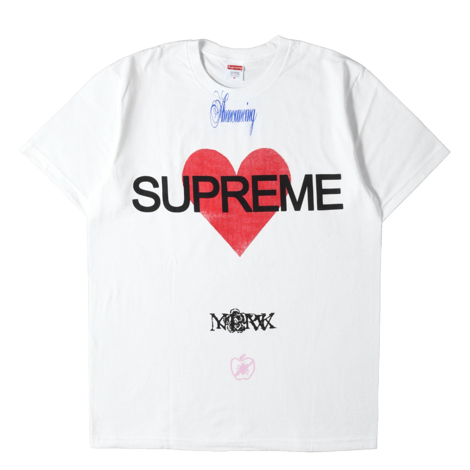 Supreme (シュプリーム) 25SS ハート グラフィック Tシャツ(Announcing 