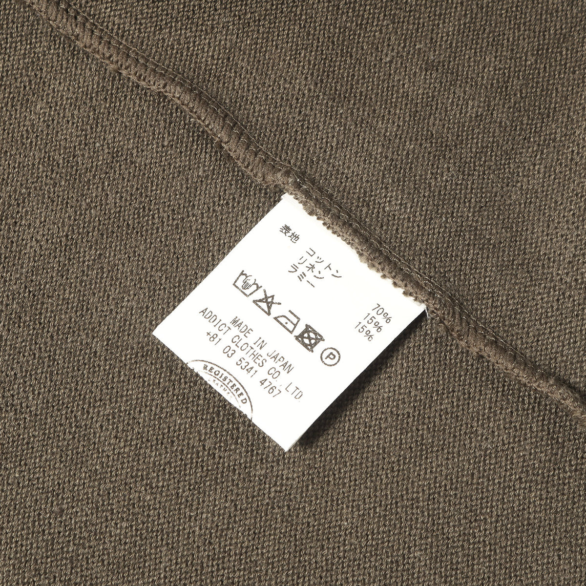 ACVM コットン/リネン ロングスリーブ ニット Tシャツ (COTTON LINEN RAMIE CREW NECK LONG SLEEVE KNIT TEE)