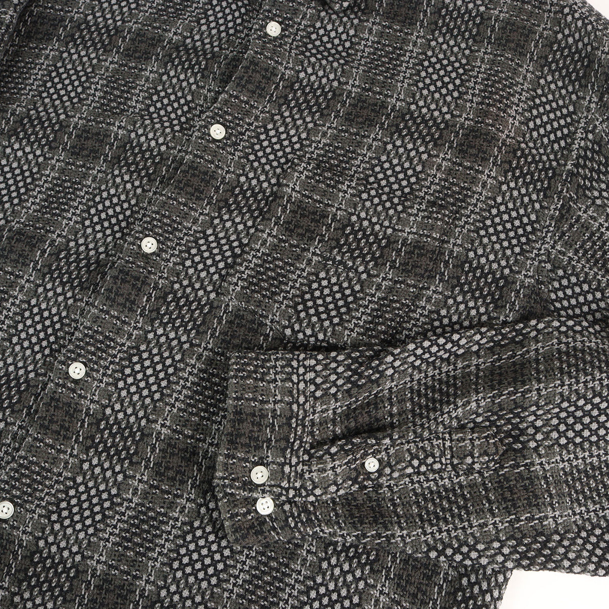 23SS バスケット ウィーブ チェック シャツ(Basket Weave Plaid Shirt)