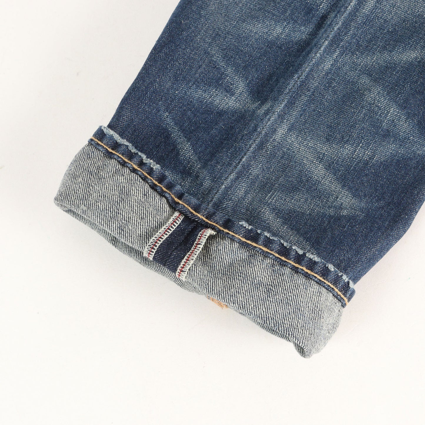 ヴィンテージ加工 ストレート デニムパンツ