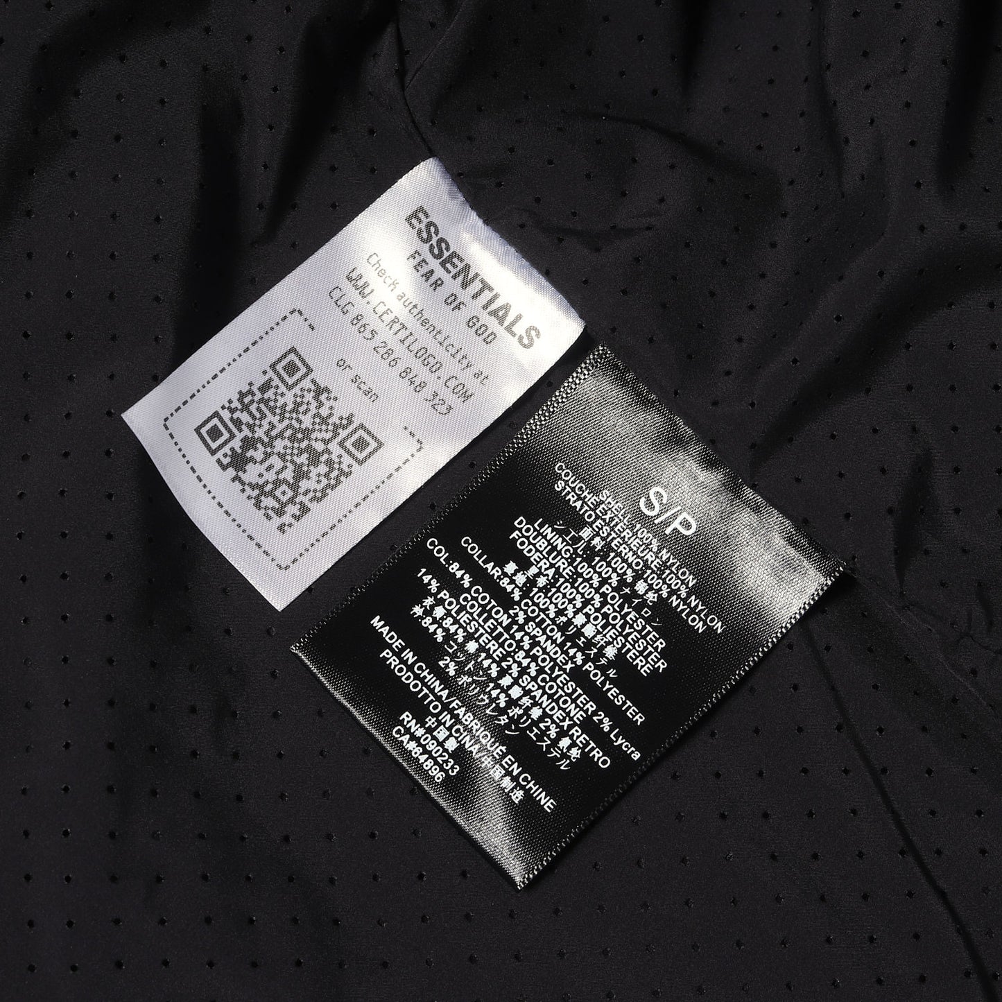 FOG ESSENTIALS オーバーサイズ リップストップナイロン ポロシャツ(Ripstop Nylon Polo)