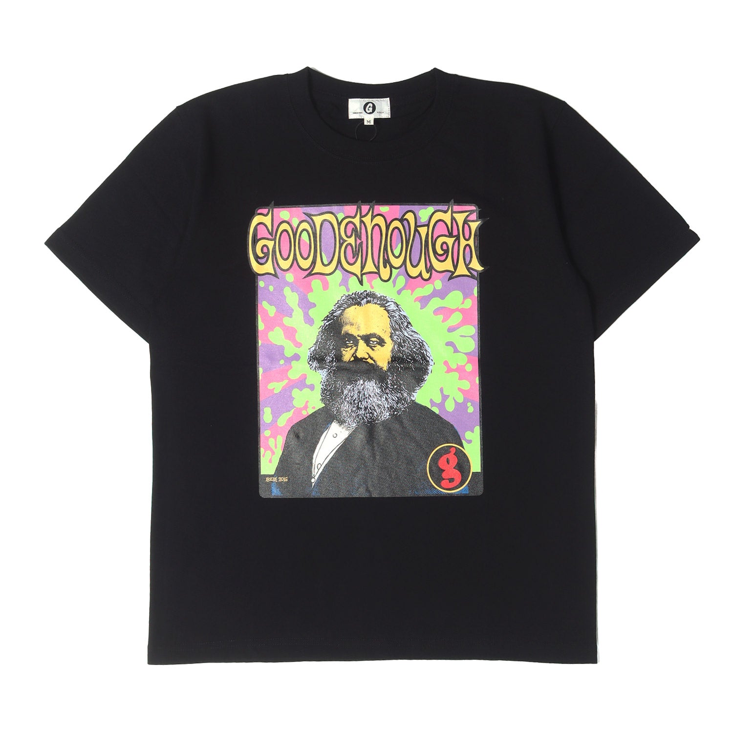 GOOD ENOUGH Tシャツ サイズ:L / KOZIK マルクス GOOD ENOUGH (グッドイナフ) ×KOZIK マルクス Tシャツ(KOZIK ART WORK